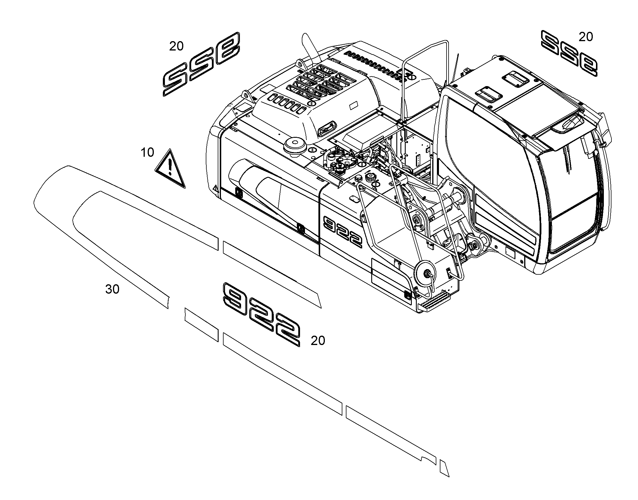 ТАБЛИЧКИ АНГЛИЙСКИЙ 922 11379373 LIEBHERR