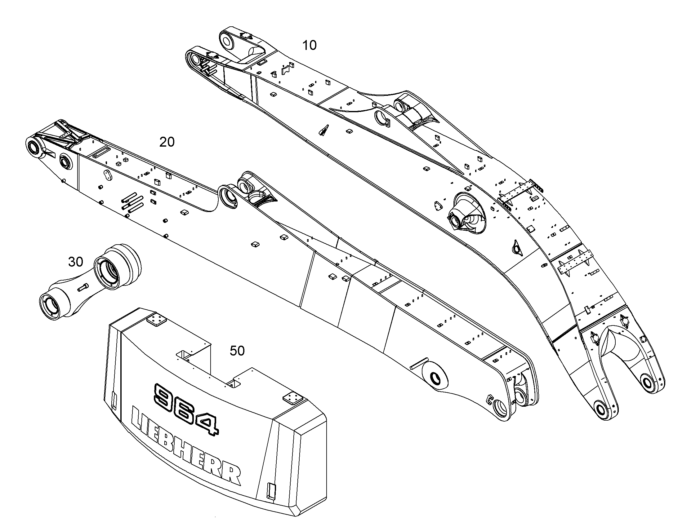 РЕКОНСТР.- ОДНОКОРП.СТРЕЛА 11454089 LIEBHERR