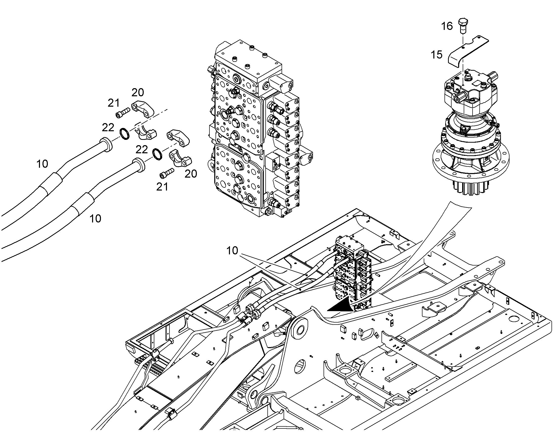КОНСОЛЬ 4X80X307,3 11463085 LIEBHERR