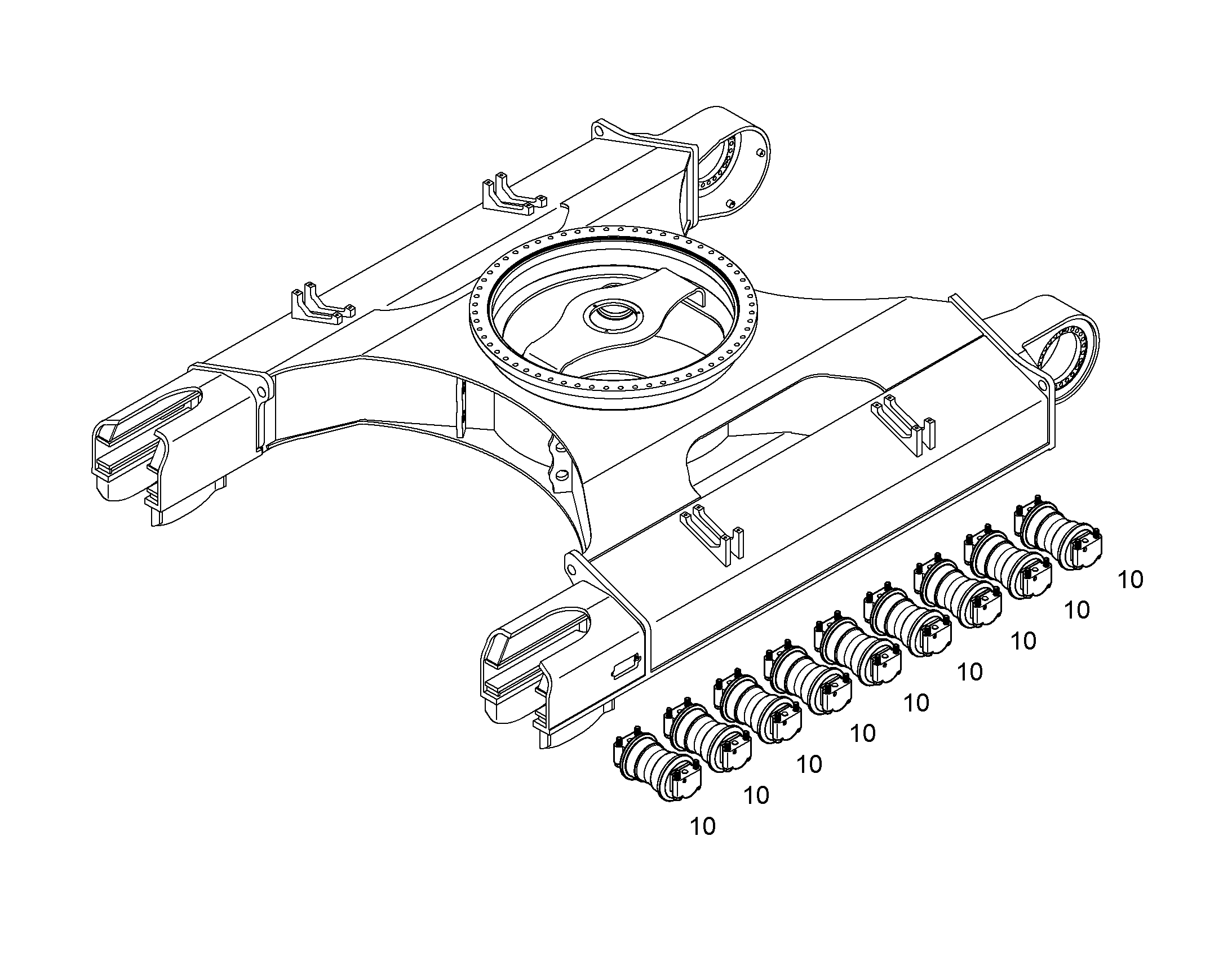 ХОДОВОЙ РОЛИК УСТАНОВКА 12960296 LIEBHERR