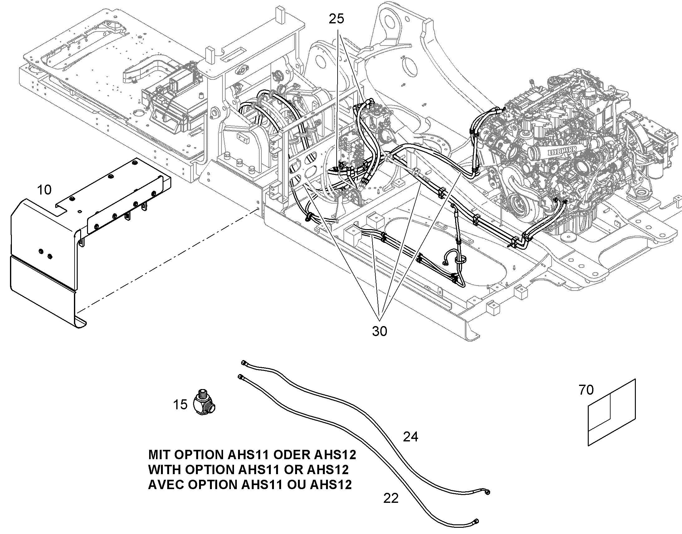 ШЛАНГИ ОТОПЛЕНИЯ, КОНДИЦИОНЕРА 12443852 LIEBHERR