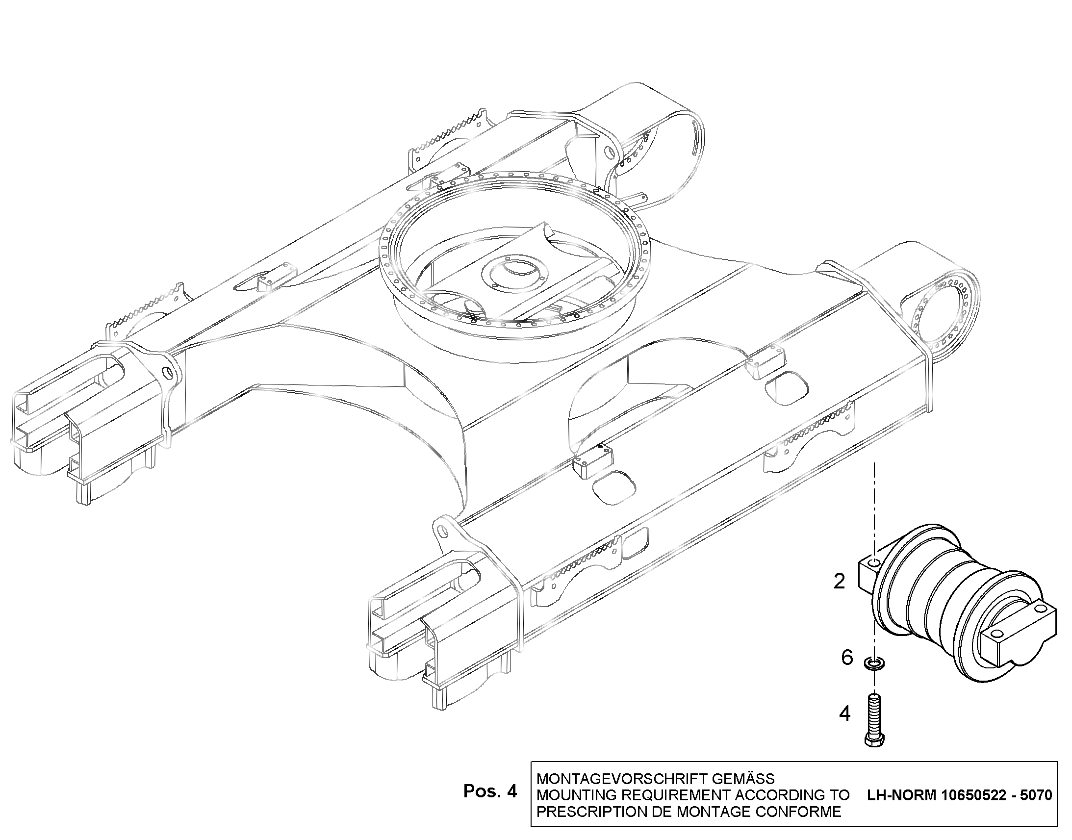 РОЛИК ХОДОВОЙ B4 11066373 LIEBHERR