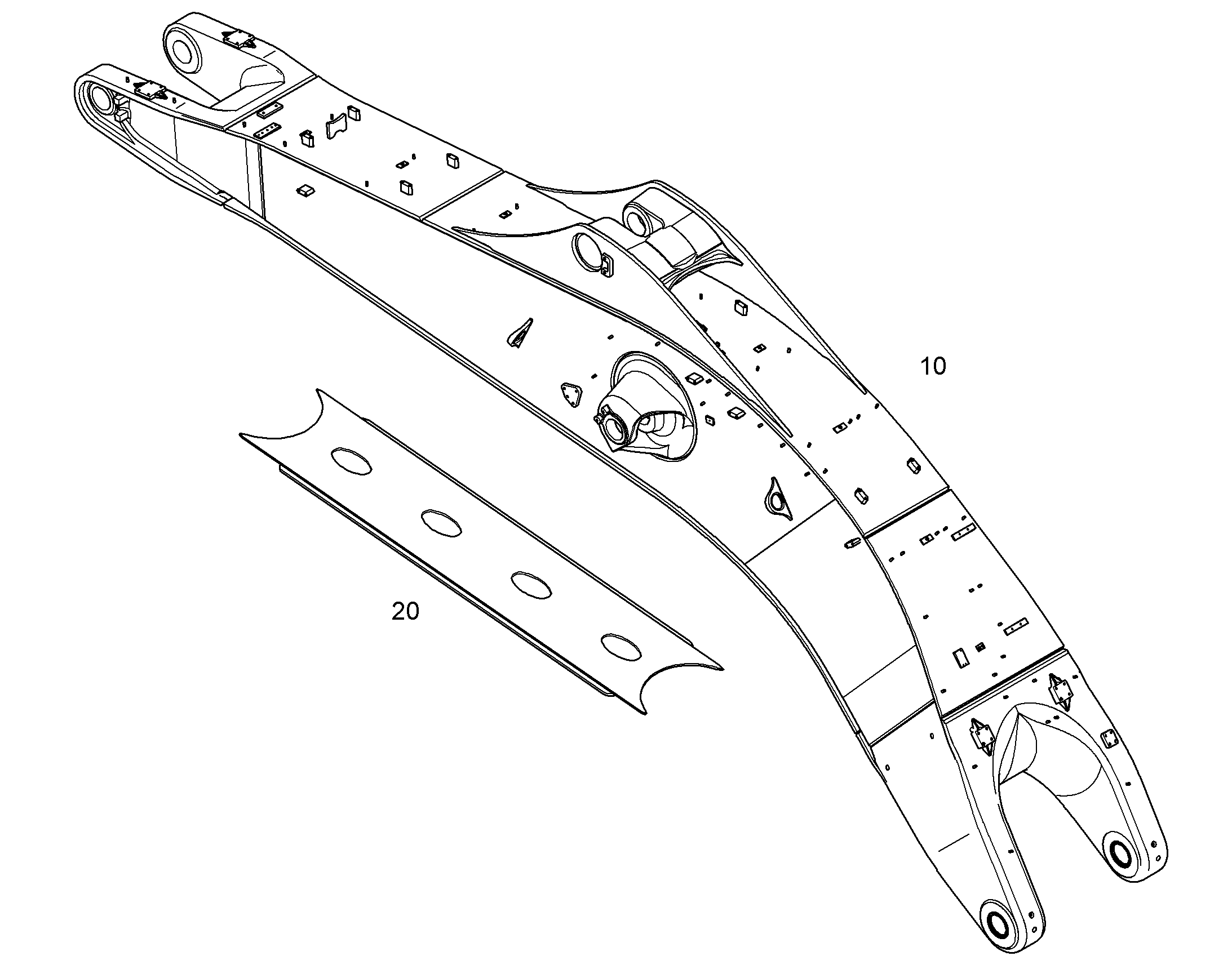 ЗАЩИТА НИЖНЕГО ПОЯСА Д.MOНОУСТ 7,00M 10366902 LIEBHERR