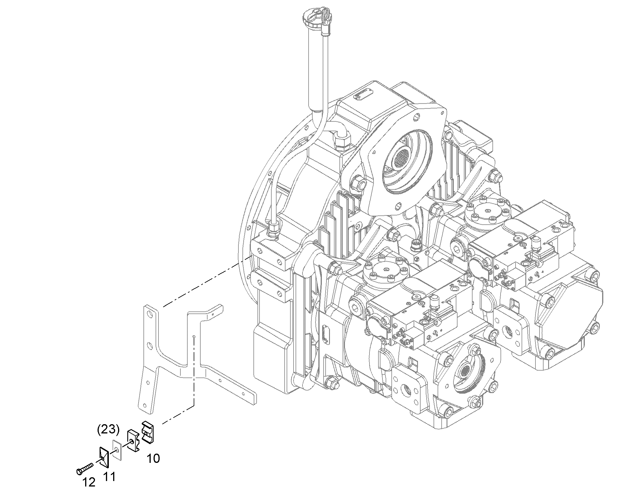 СКОБА DIN 3015-3 Z 2 R 16 14 602019701 LIEBHERR