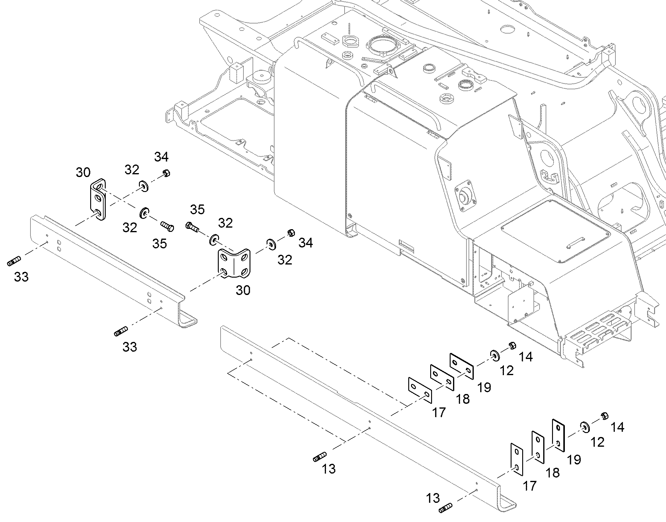 ПЛАСТИНА РАСПОРНАЯ 1X50X110 11365413 LIEBHERR