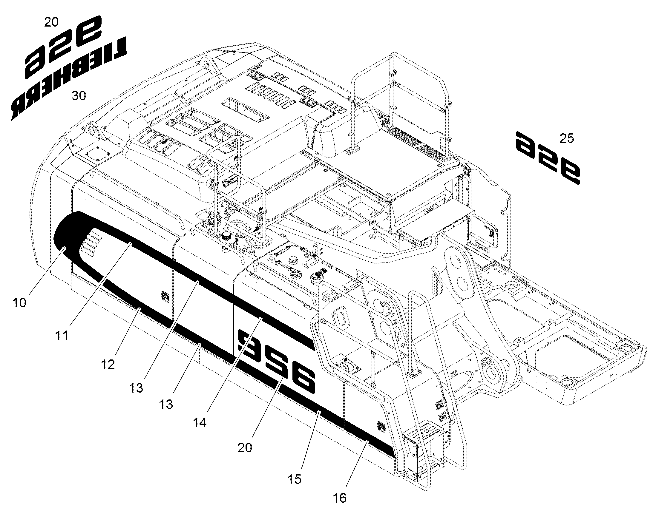 НАКЛЕЙКА 12831636 LIEBHERR