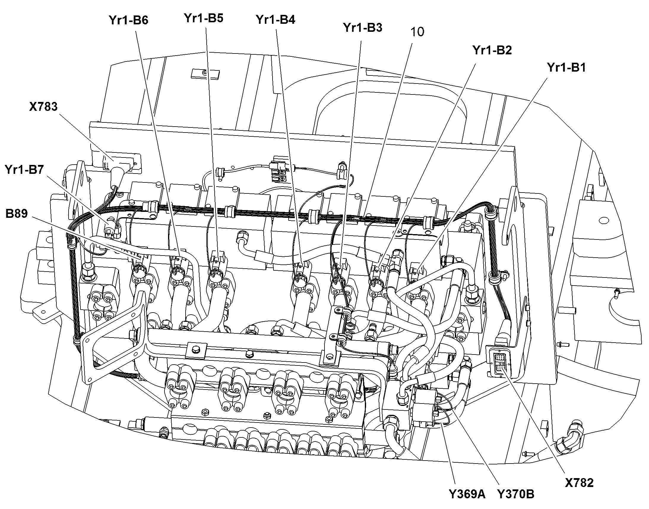 КОМПЛ.ПРОВОДОВ Г-РАСПР. W7 11738863 LIEBHERR