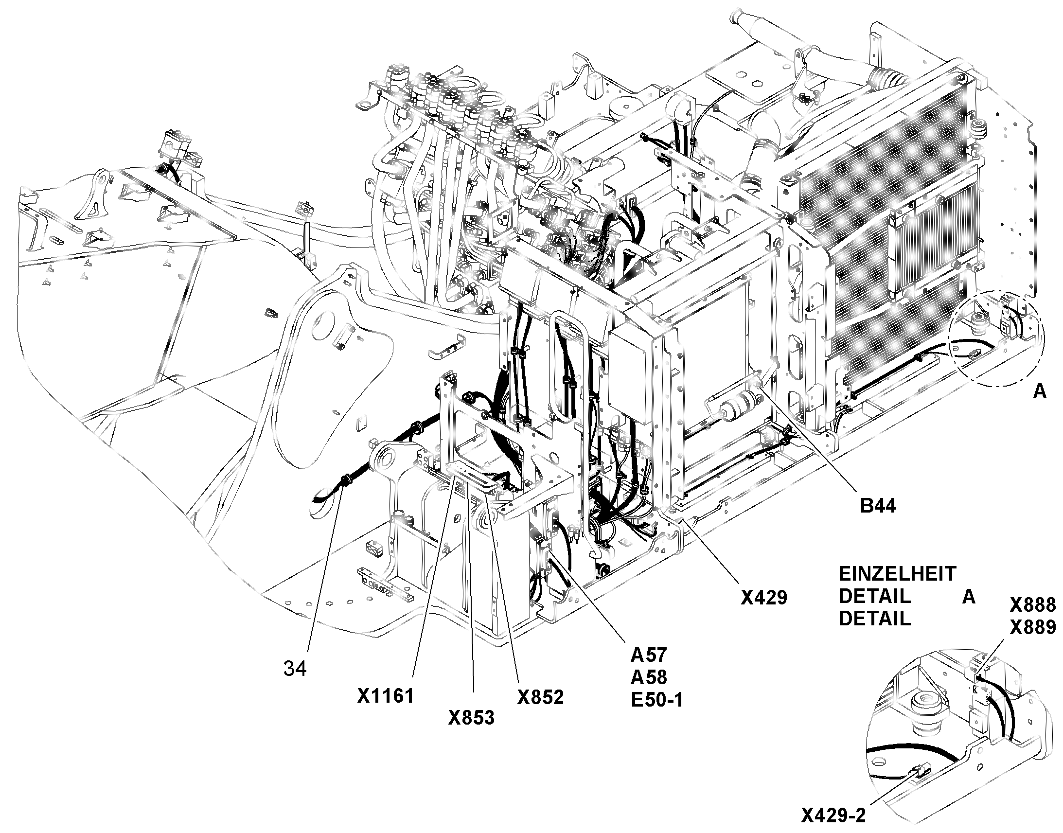 К-Т ПРОВ.ПОВ.ПЛАТФ.-ДВИГАТ. W3 12415866 LIEBHERR