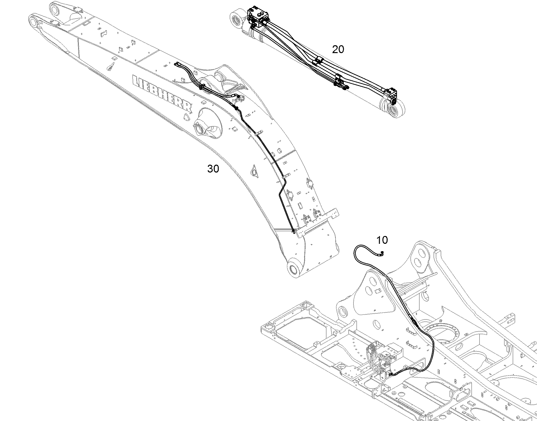 ЗАЩ.ТРУБЫ ЦИЛ.РУК. 10864498 LIEBHERR