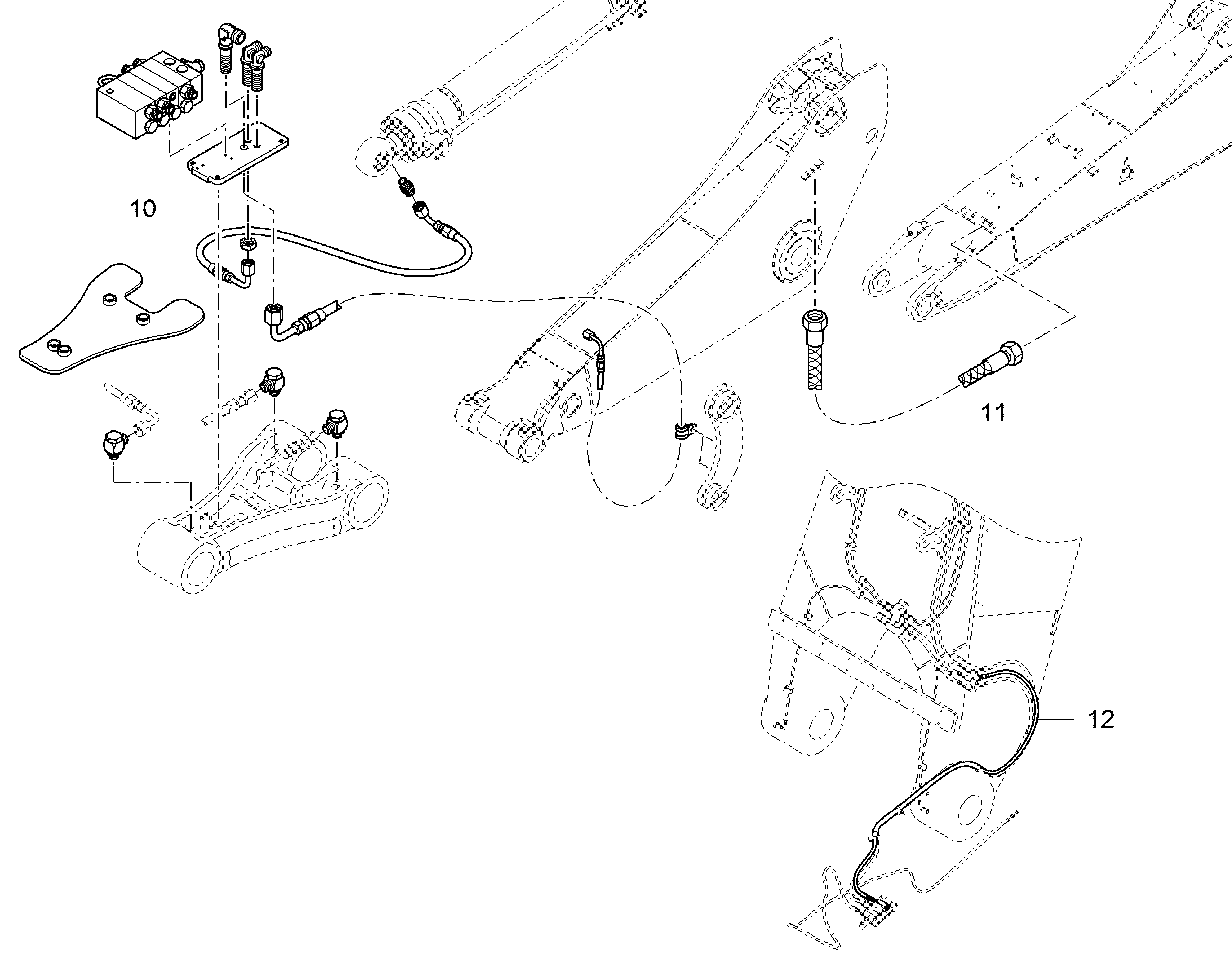 СМАЗОЧНЫЕ ЛИНИИ ДЛЯ НАКЛАДОК 10857057 LIEBHERR