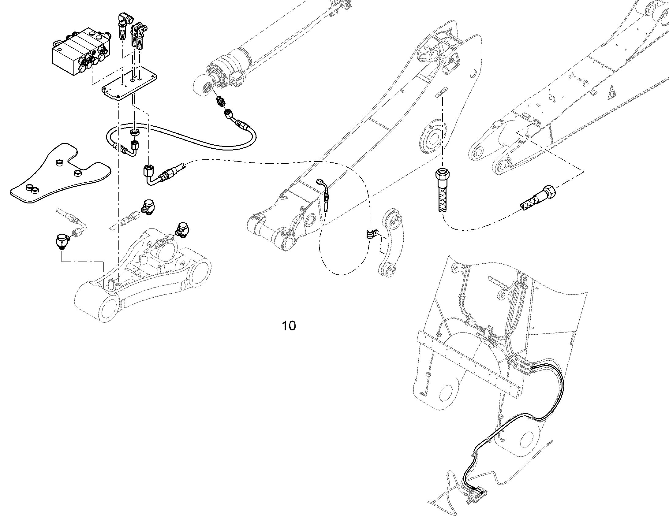 СМАЗОЧНЫЕ ЛИНИИ ДЛЯ НАКЛАДОК 10857055 LIEBHERR
