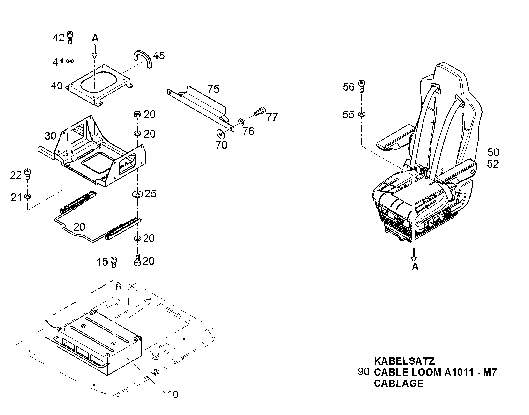 MODIFICATION SEAT ENDSTOP 11366238 LIEBHERR