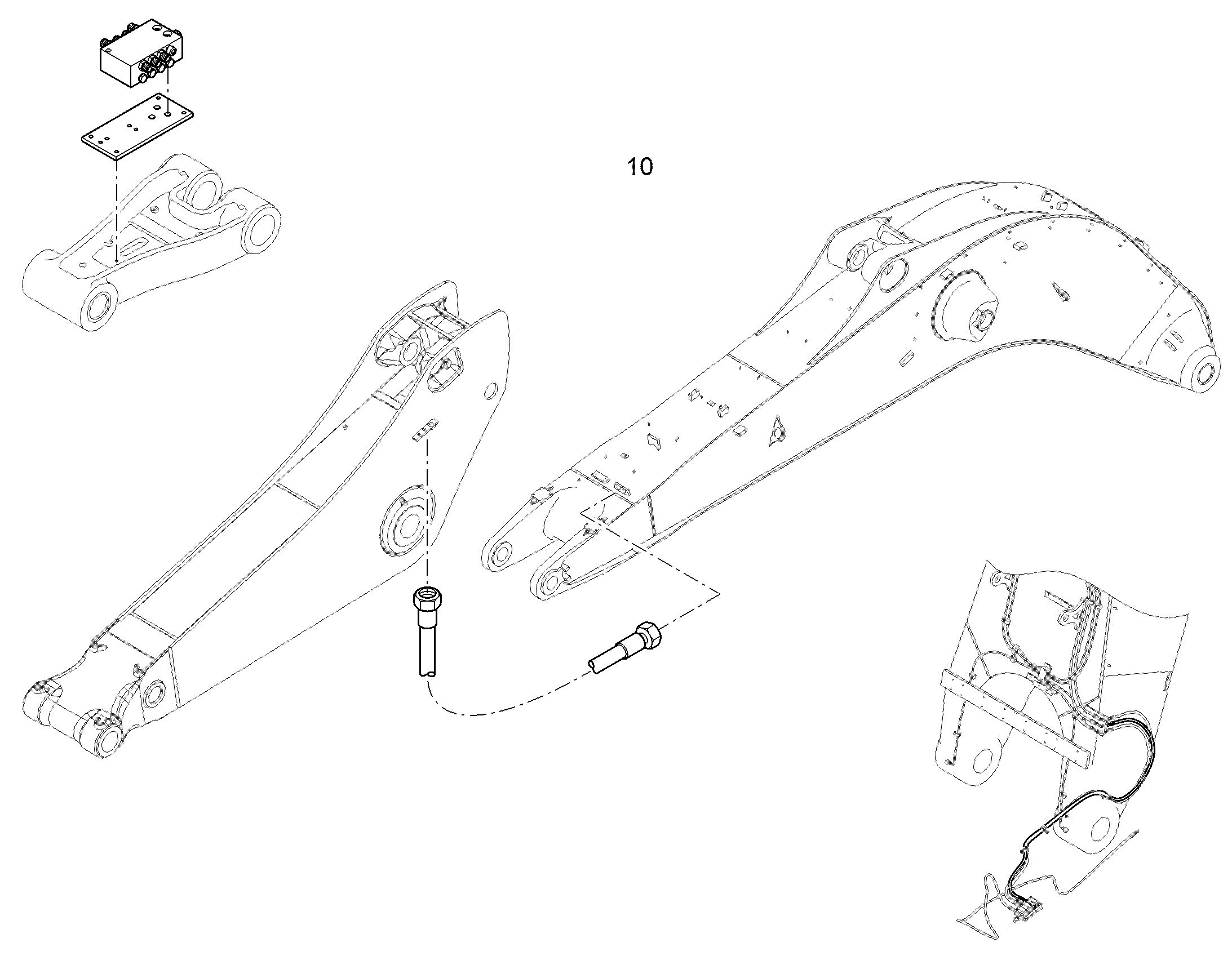 СМАЗОЧНЫЕ ЛИНИИ ДЛЯ НАКЛАДОК FUER SW 10858443 LIEBHERR