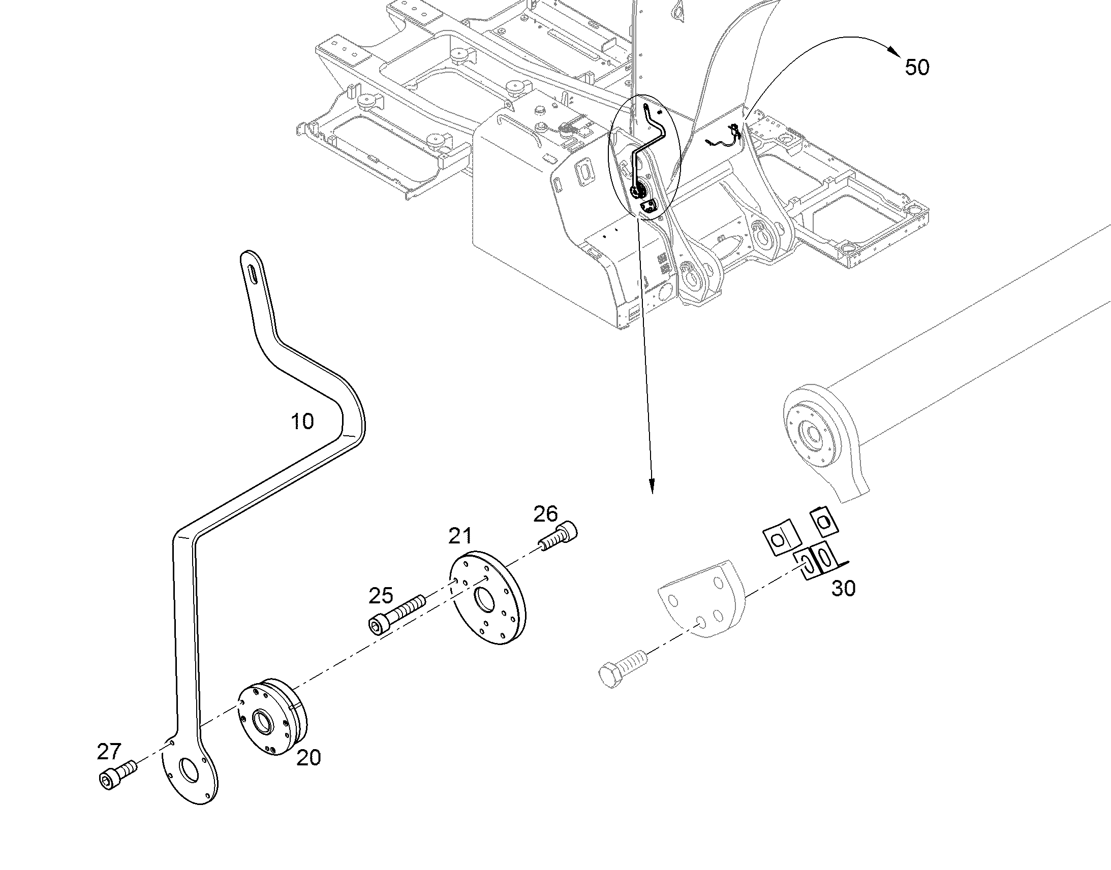 ОГРАНИЧИТЕЛЬ ХОДА ПОДЪЕМН.РАМЫ 11370944 LIEBHERR