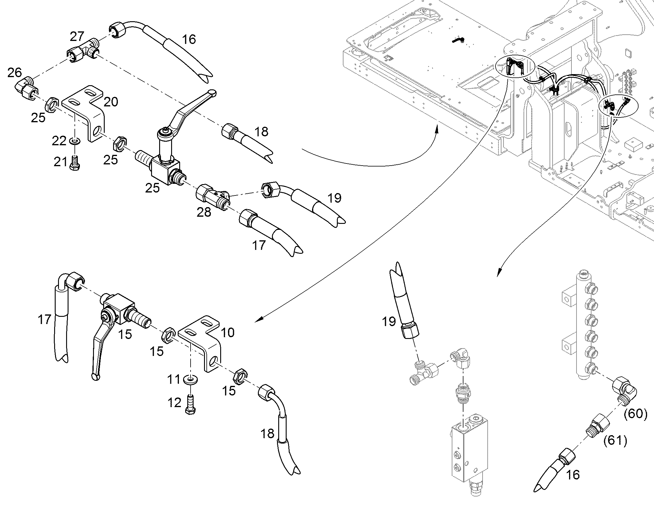 КРАН ЗАПОРНЫЙ ШАРОВОЙ 11824307 LIEBHERR