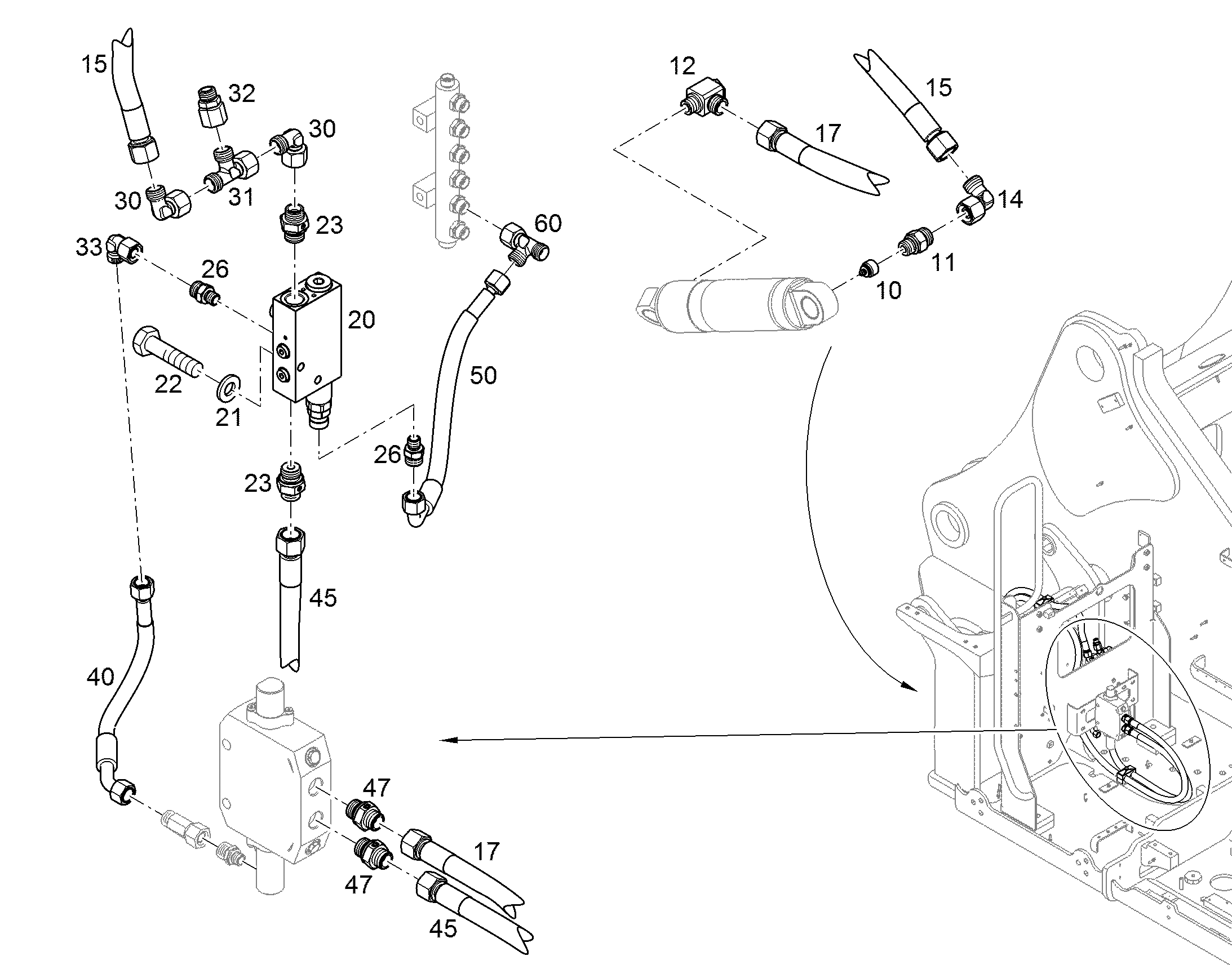 ШЛАНГ 10X300 10475822 LIEBHERR