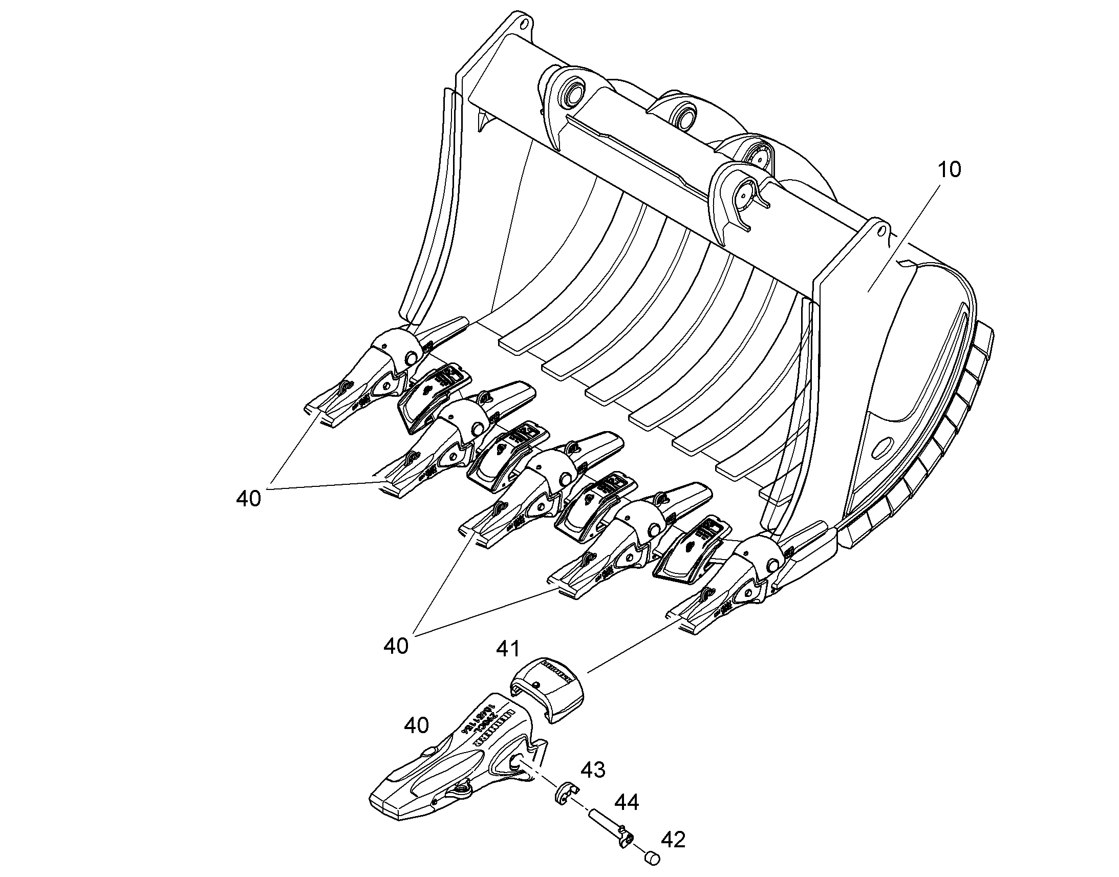 ЛОПАТА ОБРАТНАЯ HDV 2300mm 5,20m³ 11370755 LIEBHERR