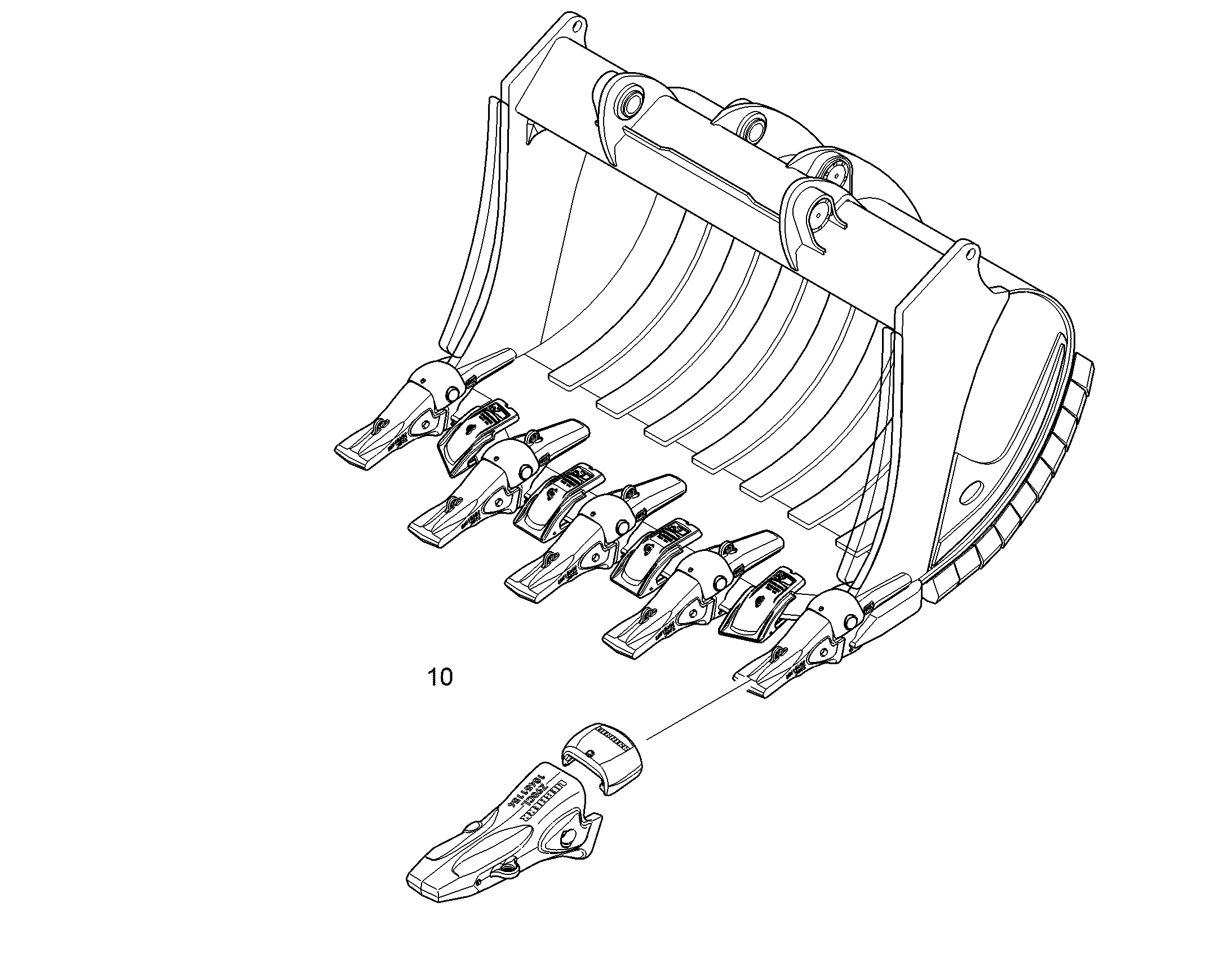 ЛОПАТА ОБРАТНАЯ HDV 11371047 LIEBHERR