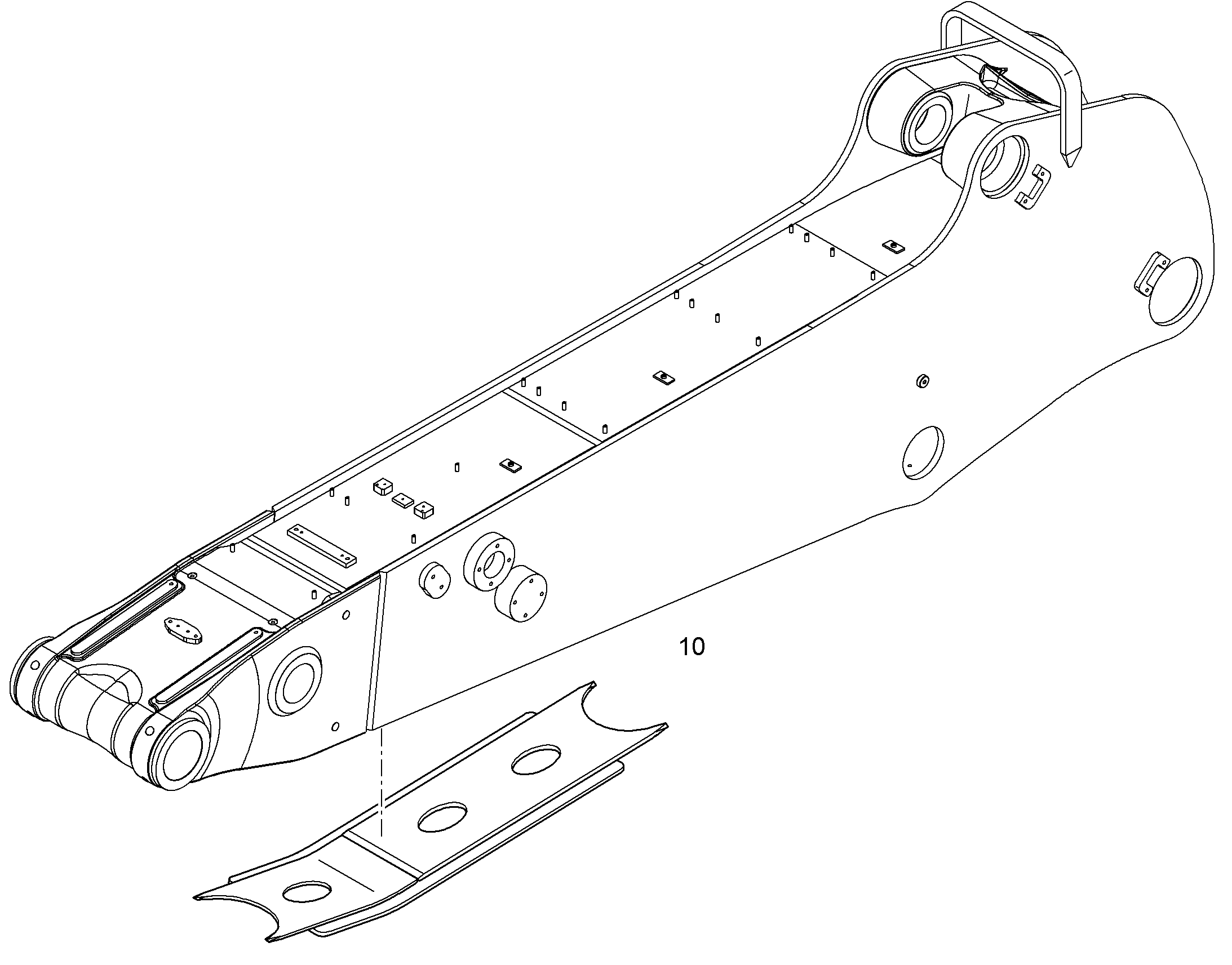 РУКОЯТЬ КОВША R 966 3,00M 11465355 LIEBHERR