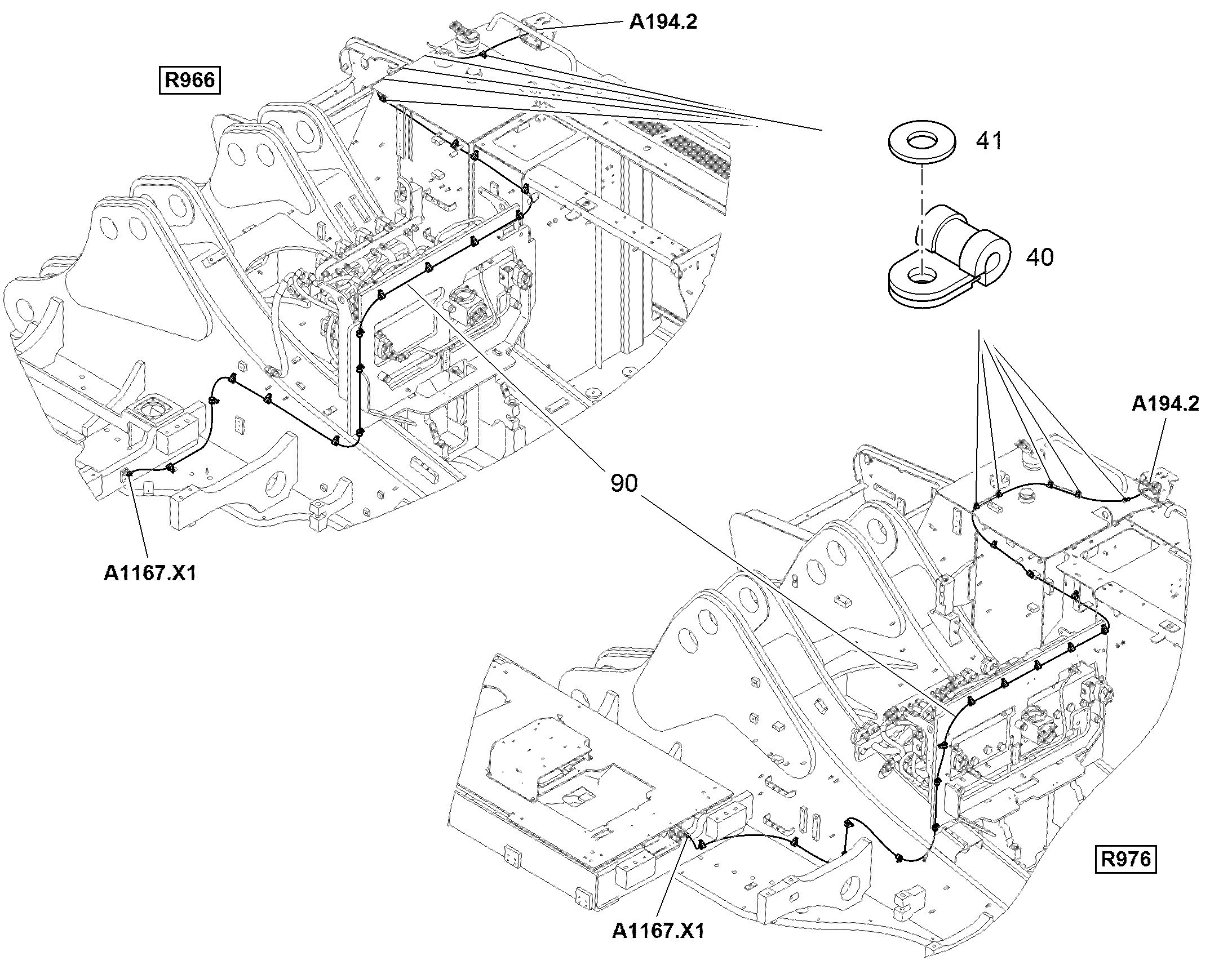КАБ.КОМПЛ.КУЗОВ-АККУМУЛЯТОРЫ W22 11814486 LIEBHERR