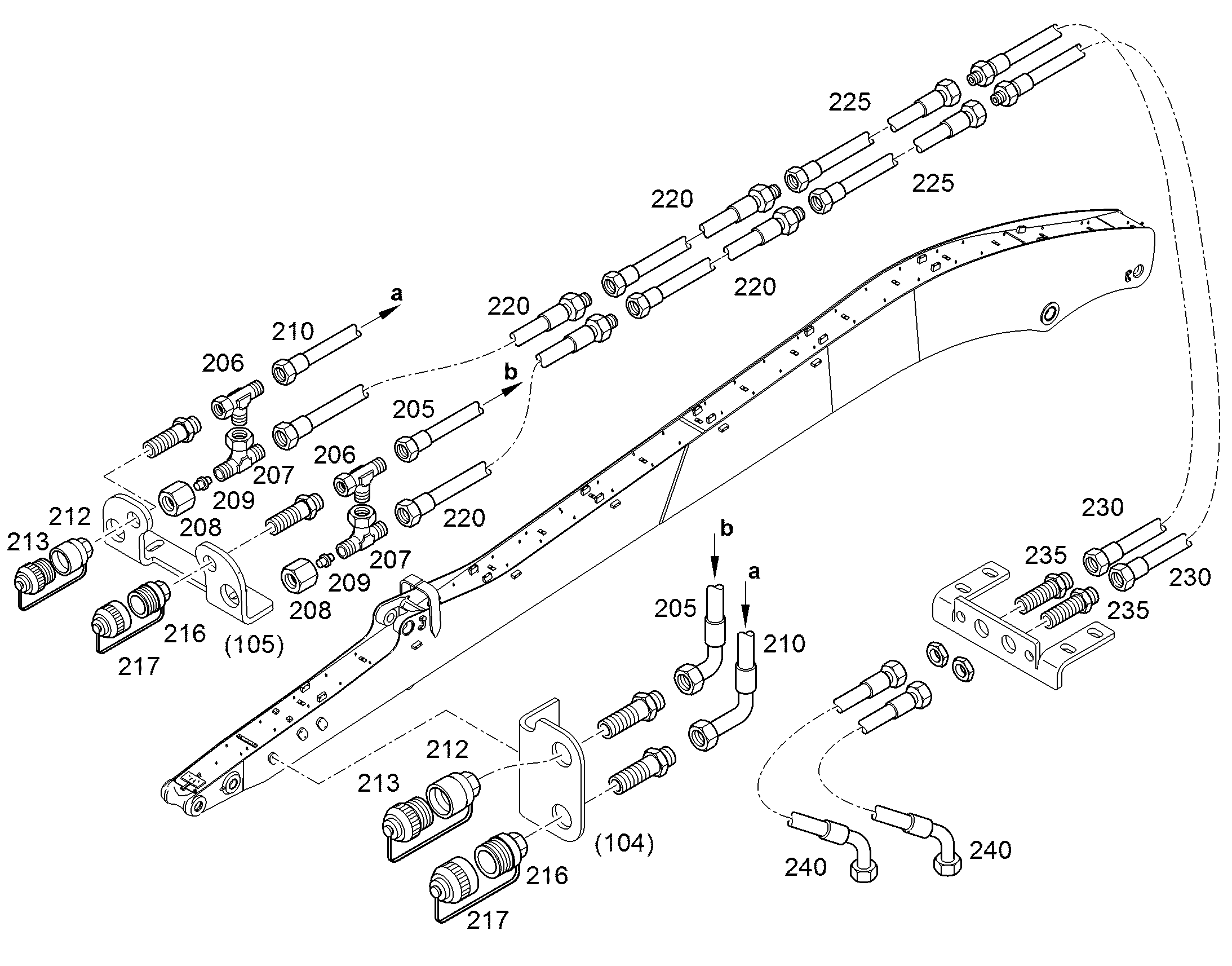 ШЛАНГ 12X2630 11832753 LIEBHERR