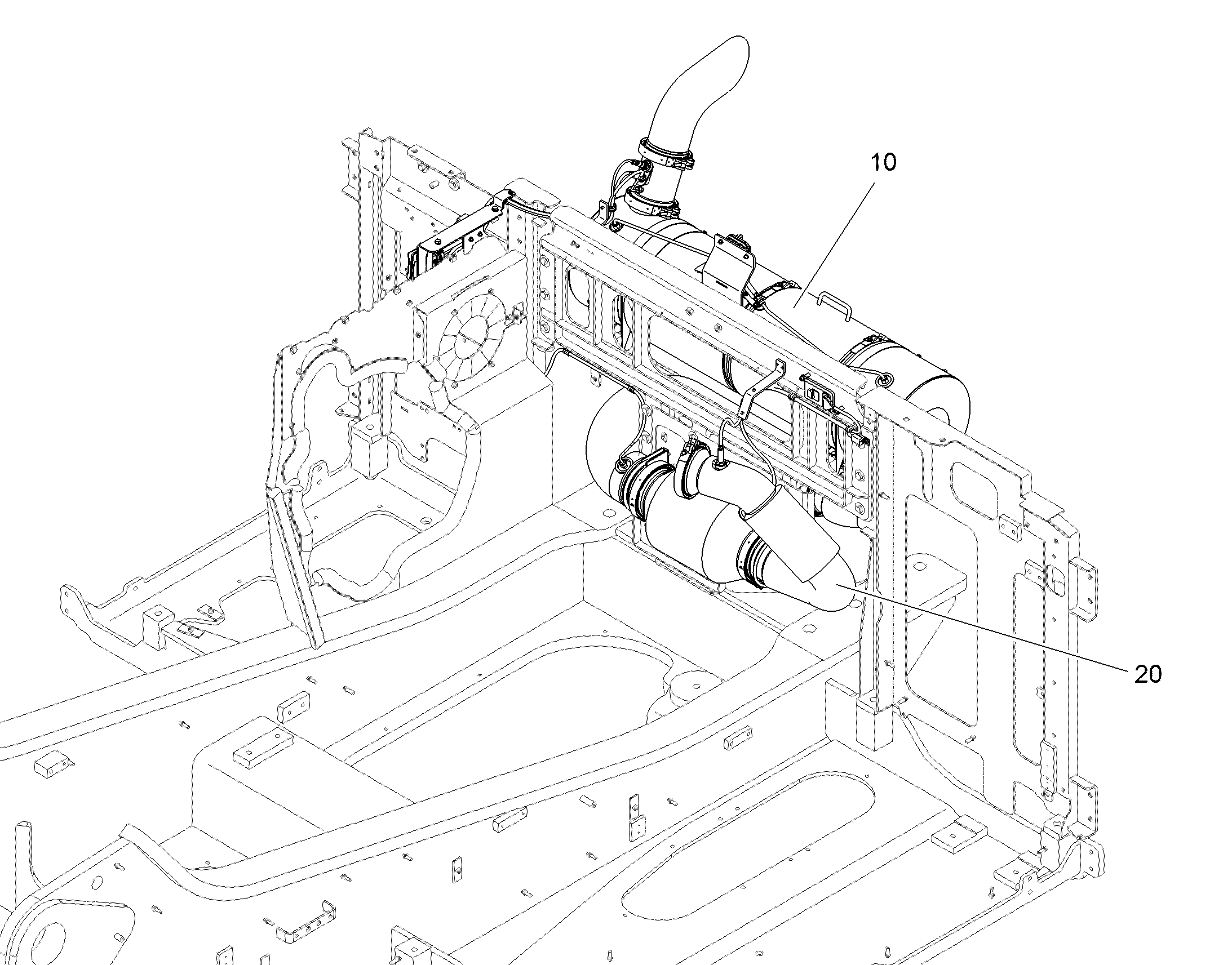 ГЛУШИТЕЛЬ УСТАНОВКА 11382730 LIEBHERR