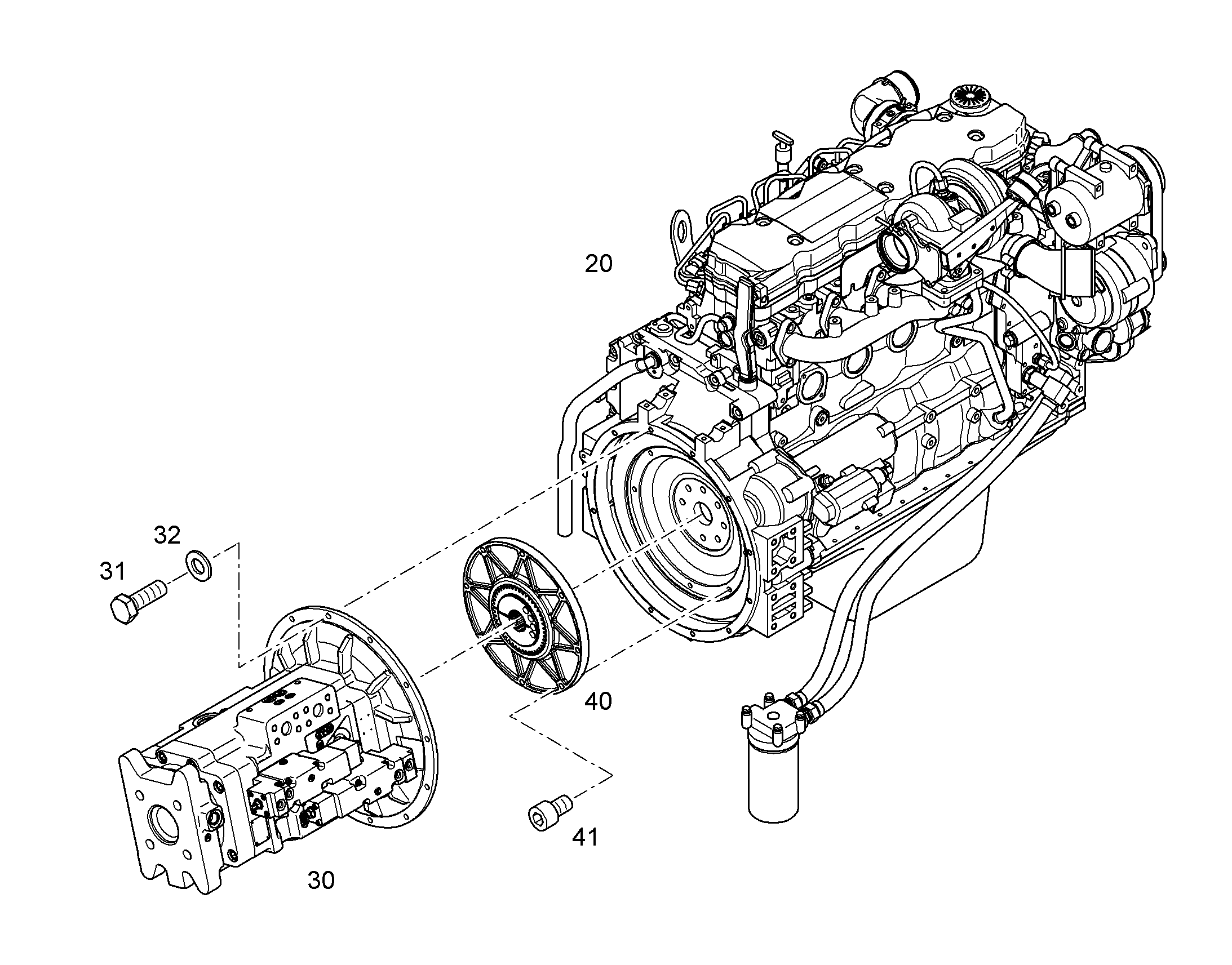 AXIAL PISTON DOUBLE PUMP A28 VO130 130cm³/U 11647478 LIEBHERR