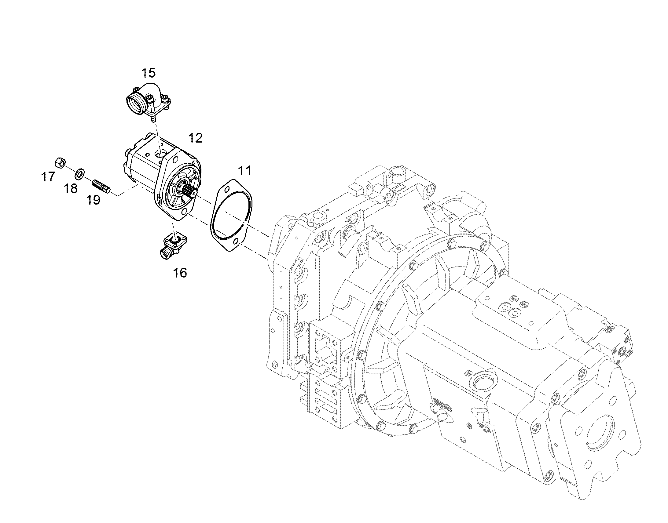 НАСОС ШЕСТЕРЕННЫЙ 11492285 LIEBHERR
