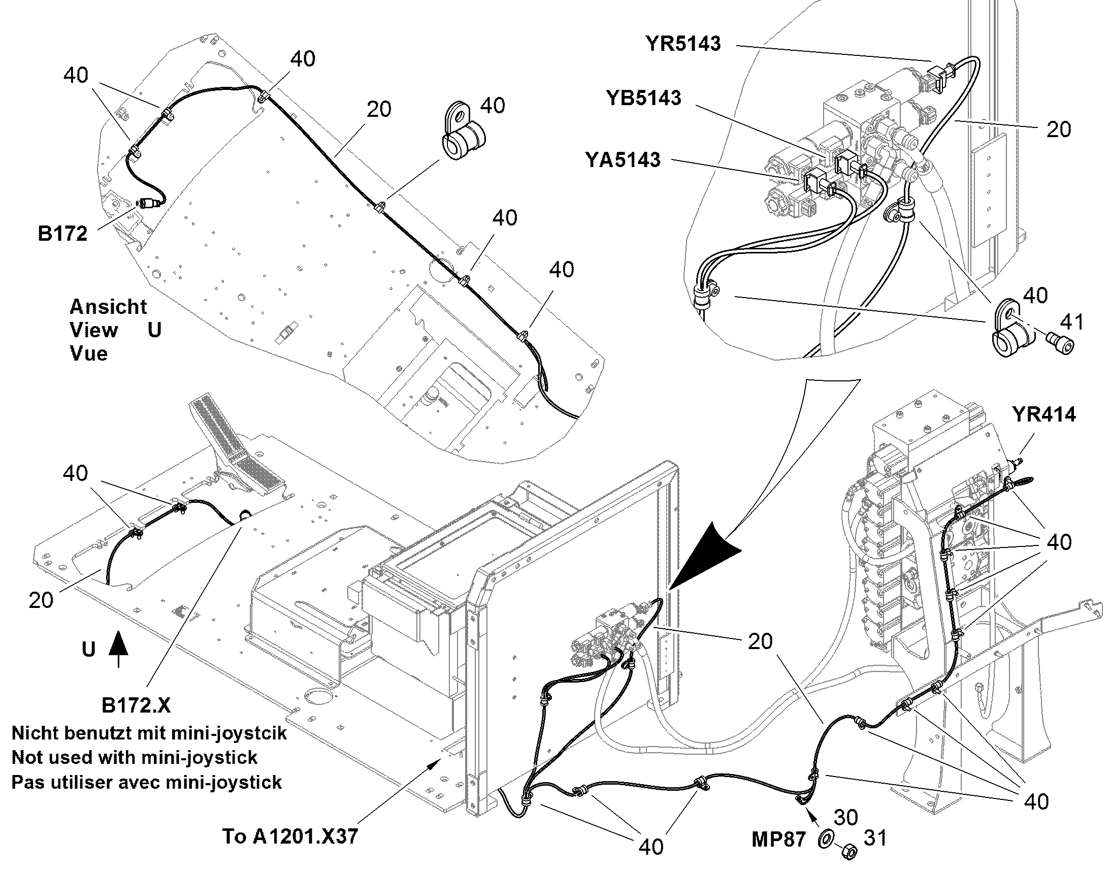 КОМПЛЕКТ КАБЕЛЕЙ W54 11465779 LIEBHERR