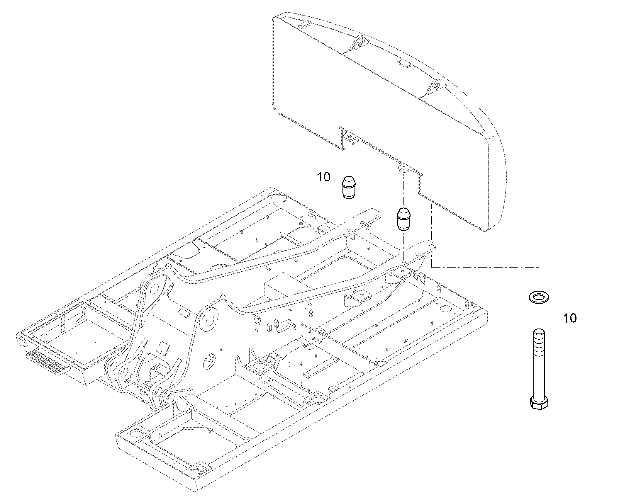 КРЕПЕЖНЫЕ ЧАСТИ БАЛЛАСТА 11372573 LIEBHERR