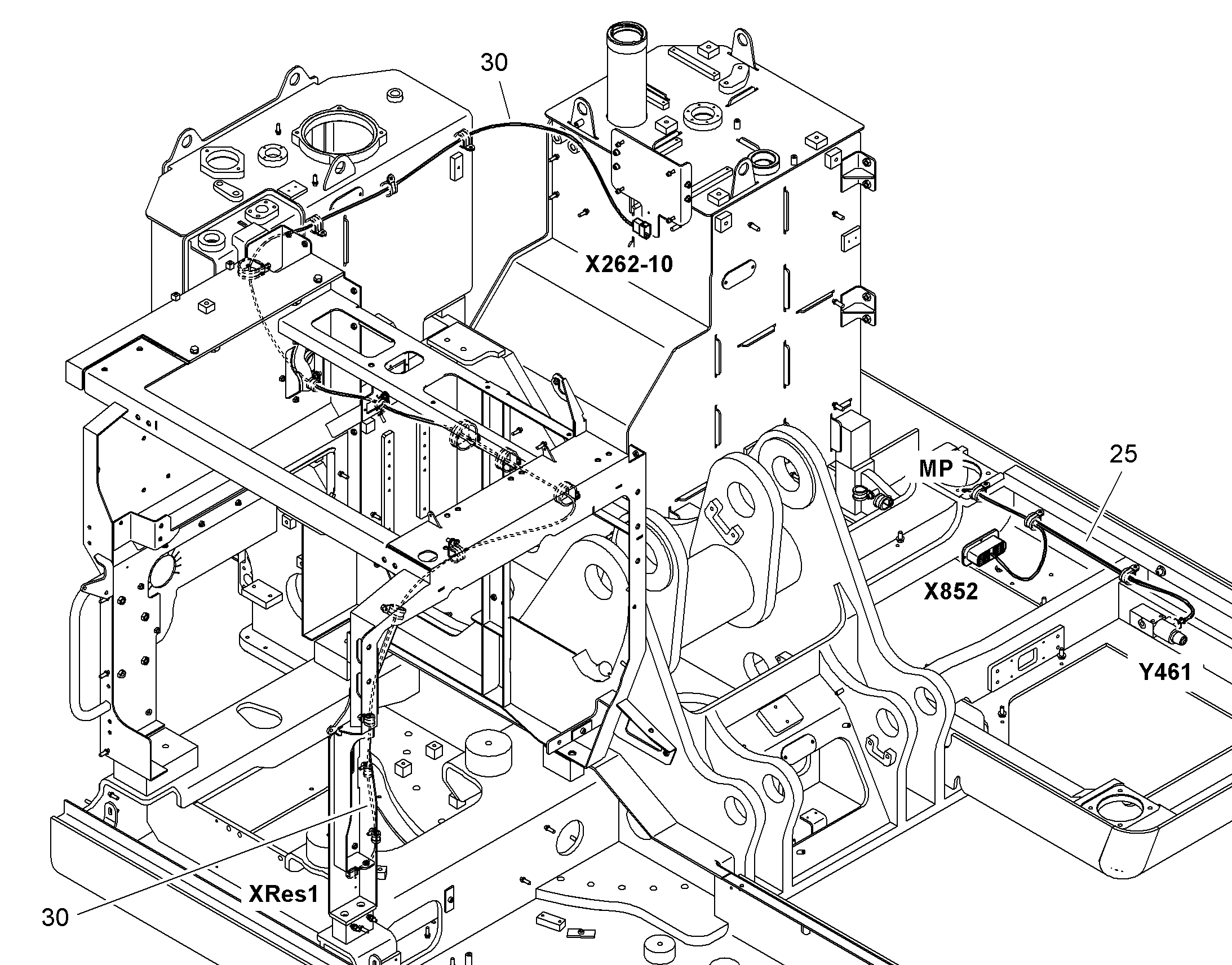 КОМПЛЕКТ КАБЕЛЕЙ Y461 12416679 LIEBHERR