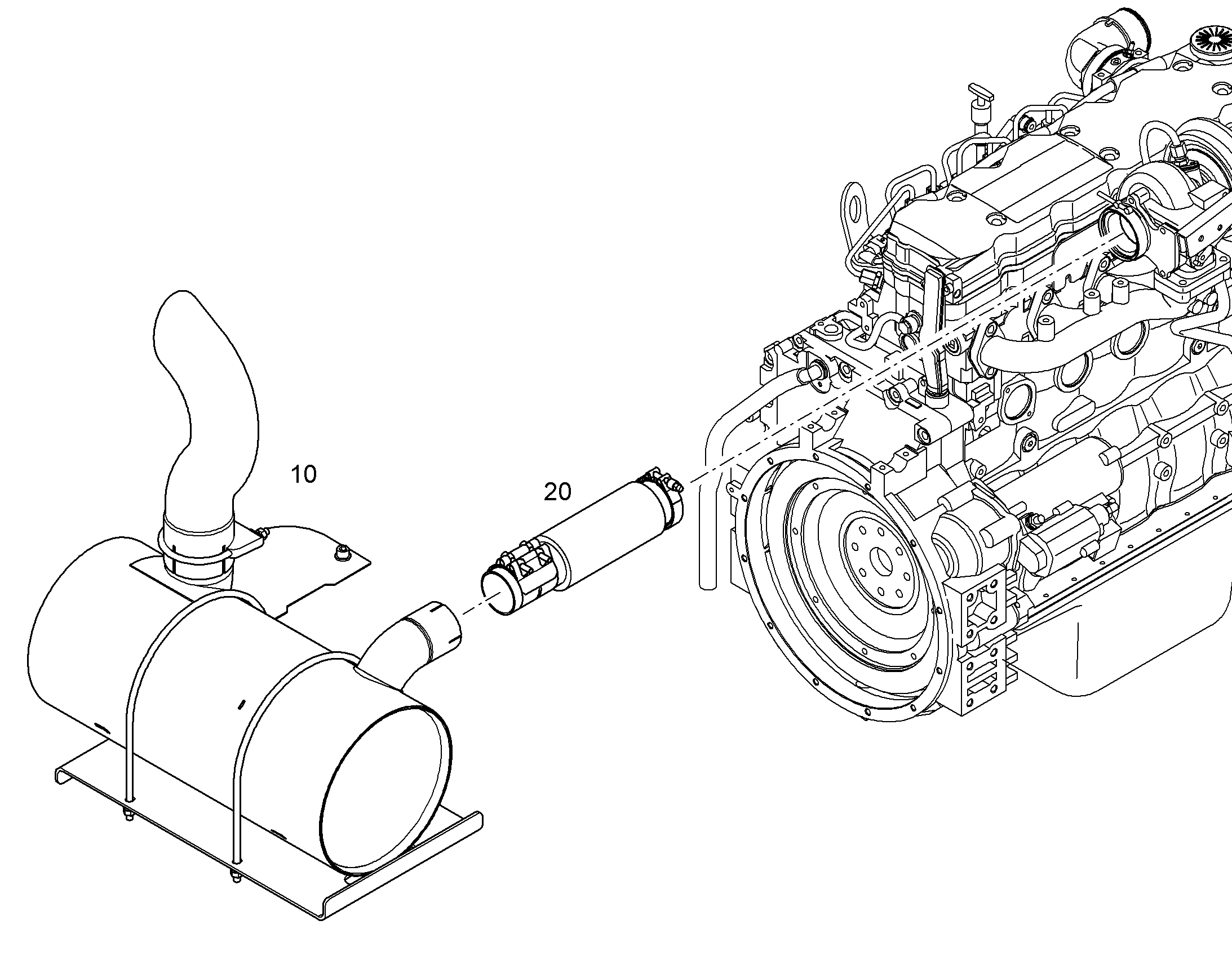 ГЛУШИТЕЛЬ УСТАНОВКА 11457828 LIEBHERR