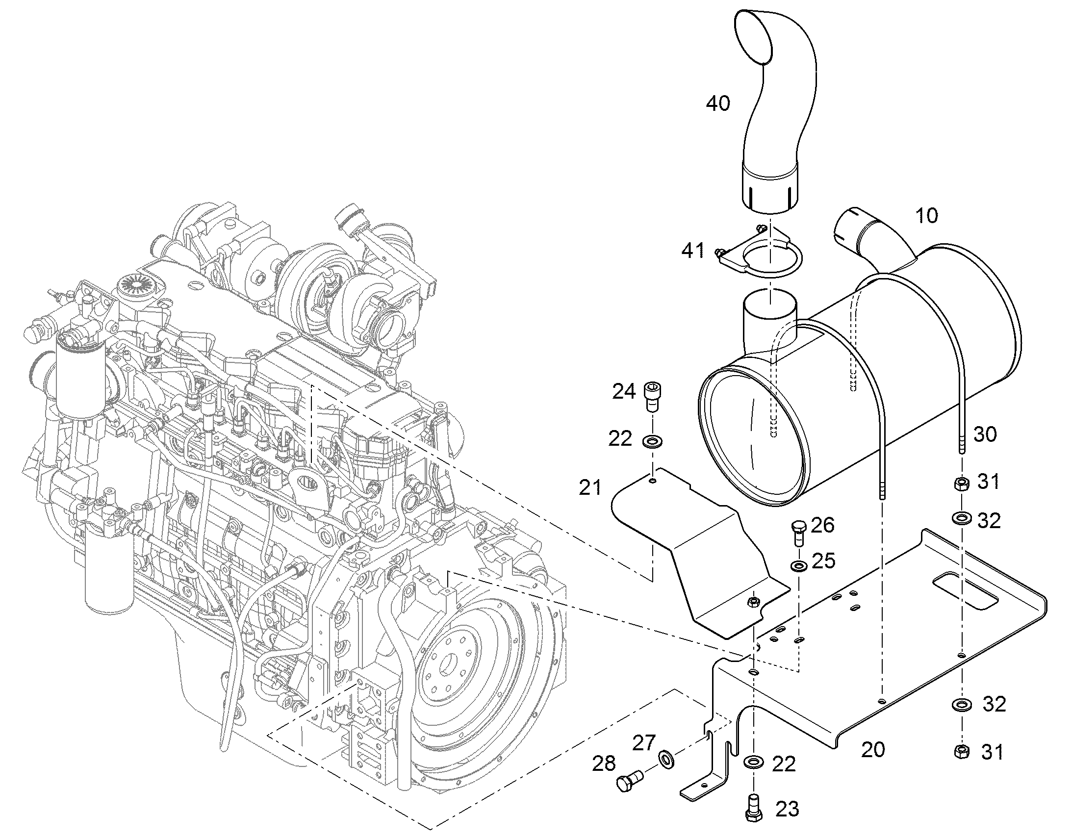 ШУМОГЛУШИТЕЛЬ 11822989 LIEBHERR
