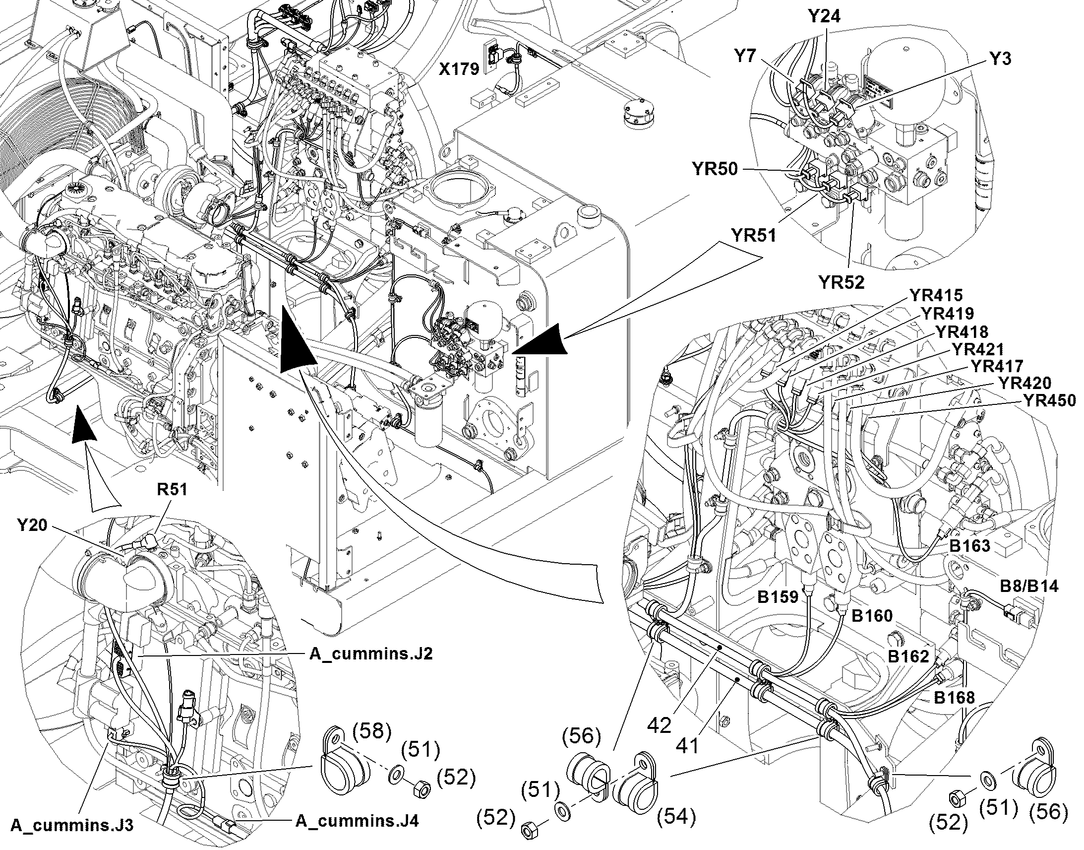 К-Т ПРОВ.ПОВ.ПЛАТФ.-ДВИГАТ. W200 11733705 LIEBHERR