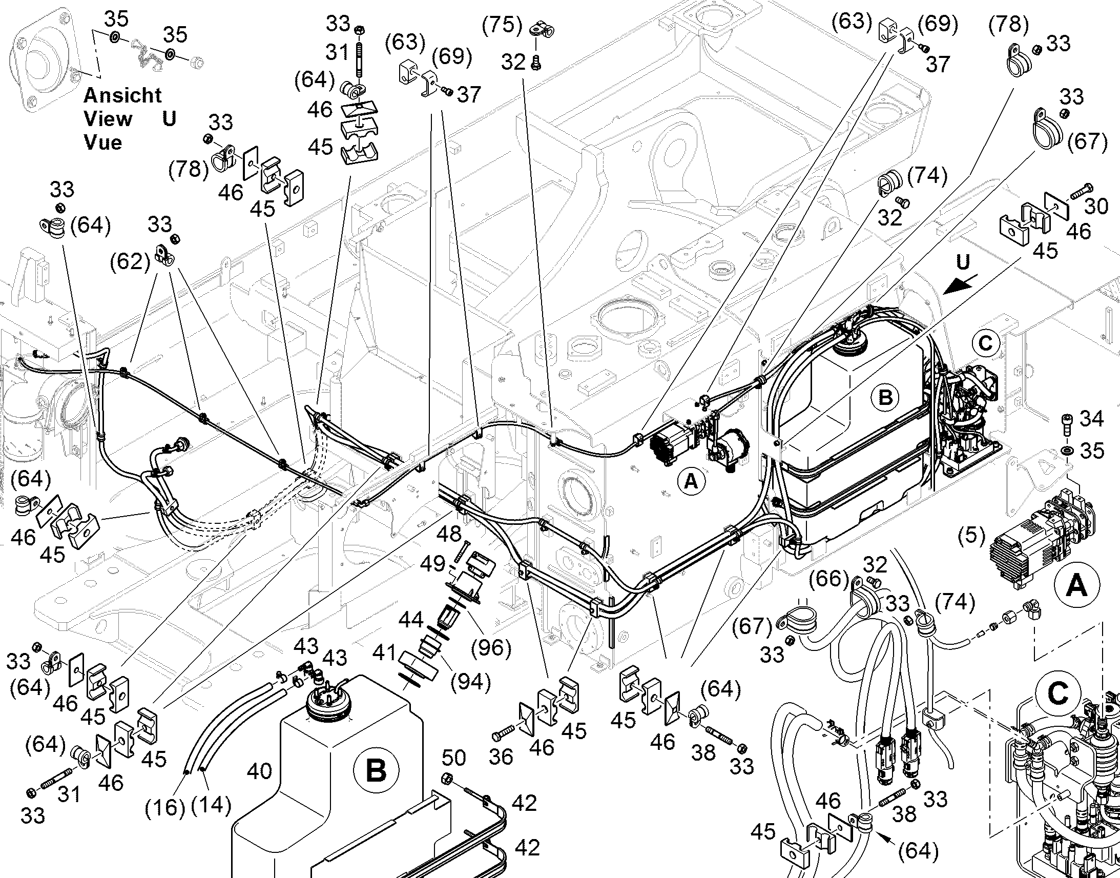 БАК КАРБАМИДА 11422540 LIEBHERR