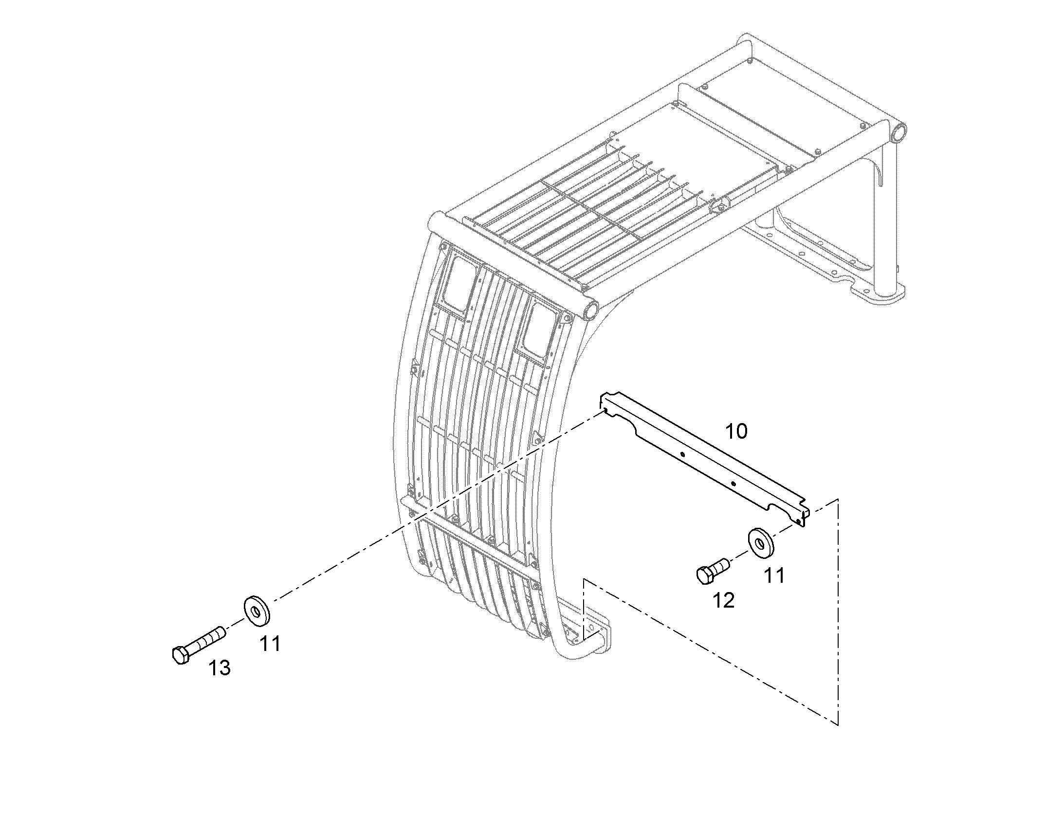 ОБЛИЦОВКА СПЕРЕДИ 11438396 LIEBHERR