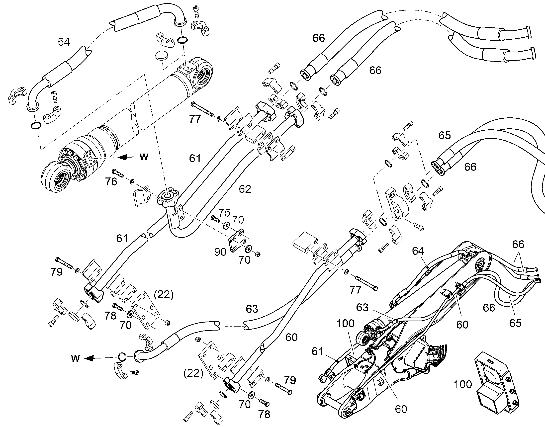 ЗАЩ.ТРУБЫ ЦИЛ.РУК. 11454693 LIEBHERR