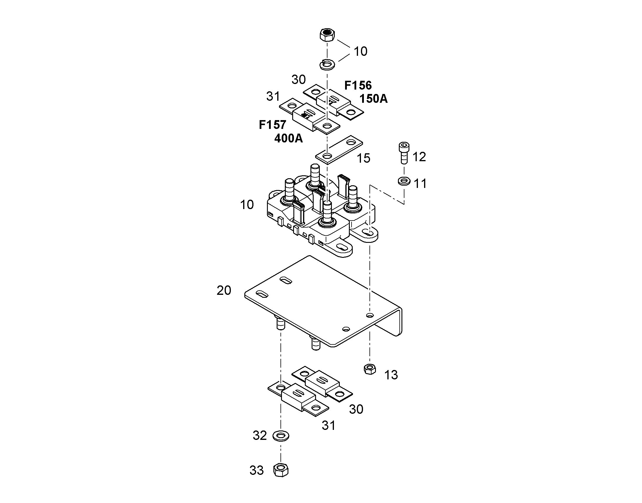 ВСТАВКА ПРЕДОХРАНИТЕЛЯ 150A 32 THERMISCH 11836587 LIEBHERR