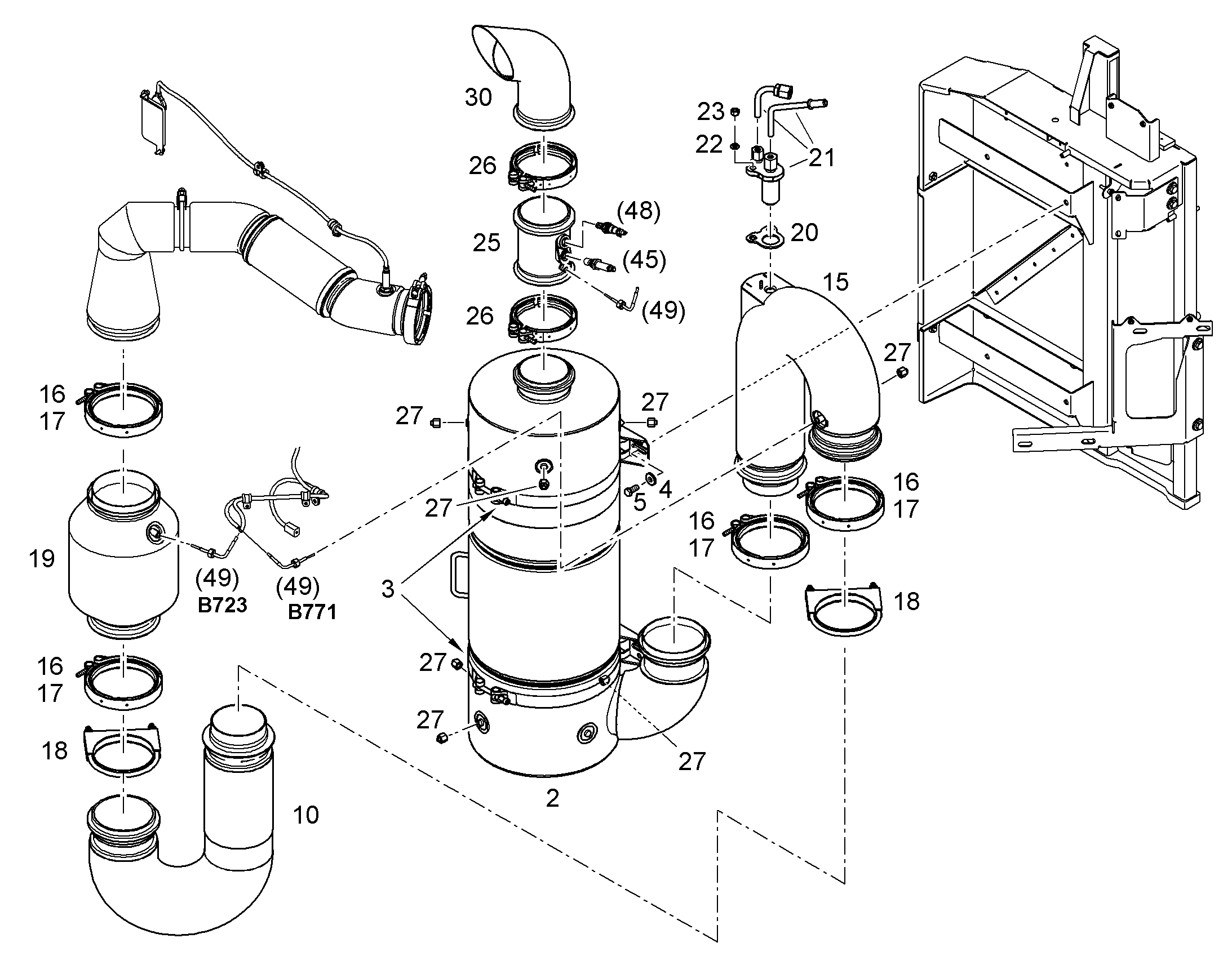 SCRF КОМПЛЕКТ ABGAS 11382579 LIEBHERR