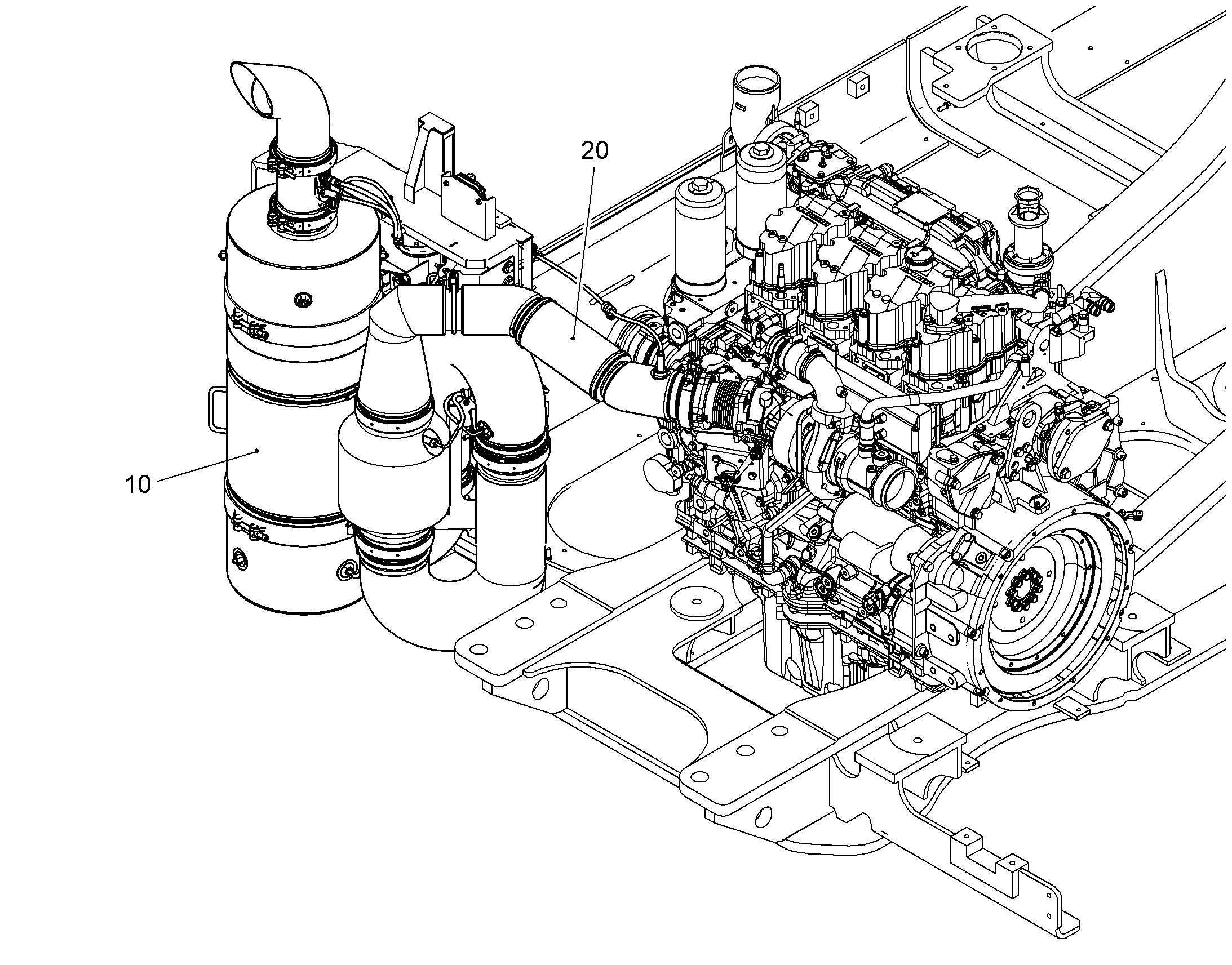 ГЛУШИТЕЛЬ УСТАНОВКА 11394294 LIEBHERR