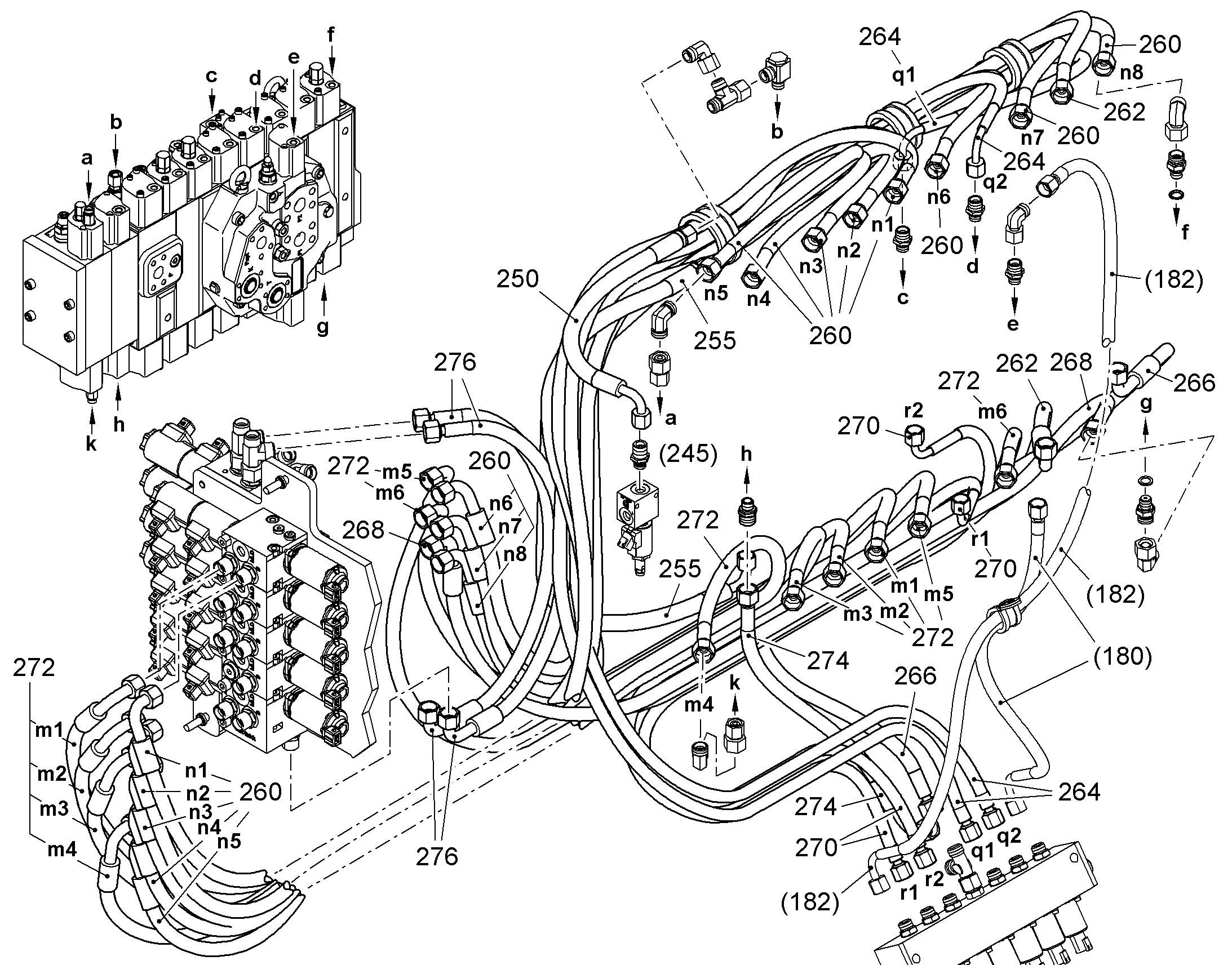 ШЛАНГ УПРАВЛЕНИЯ 8X1450 10332833 LIEBHERR