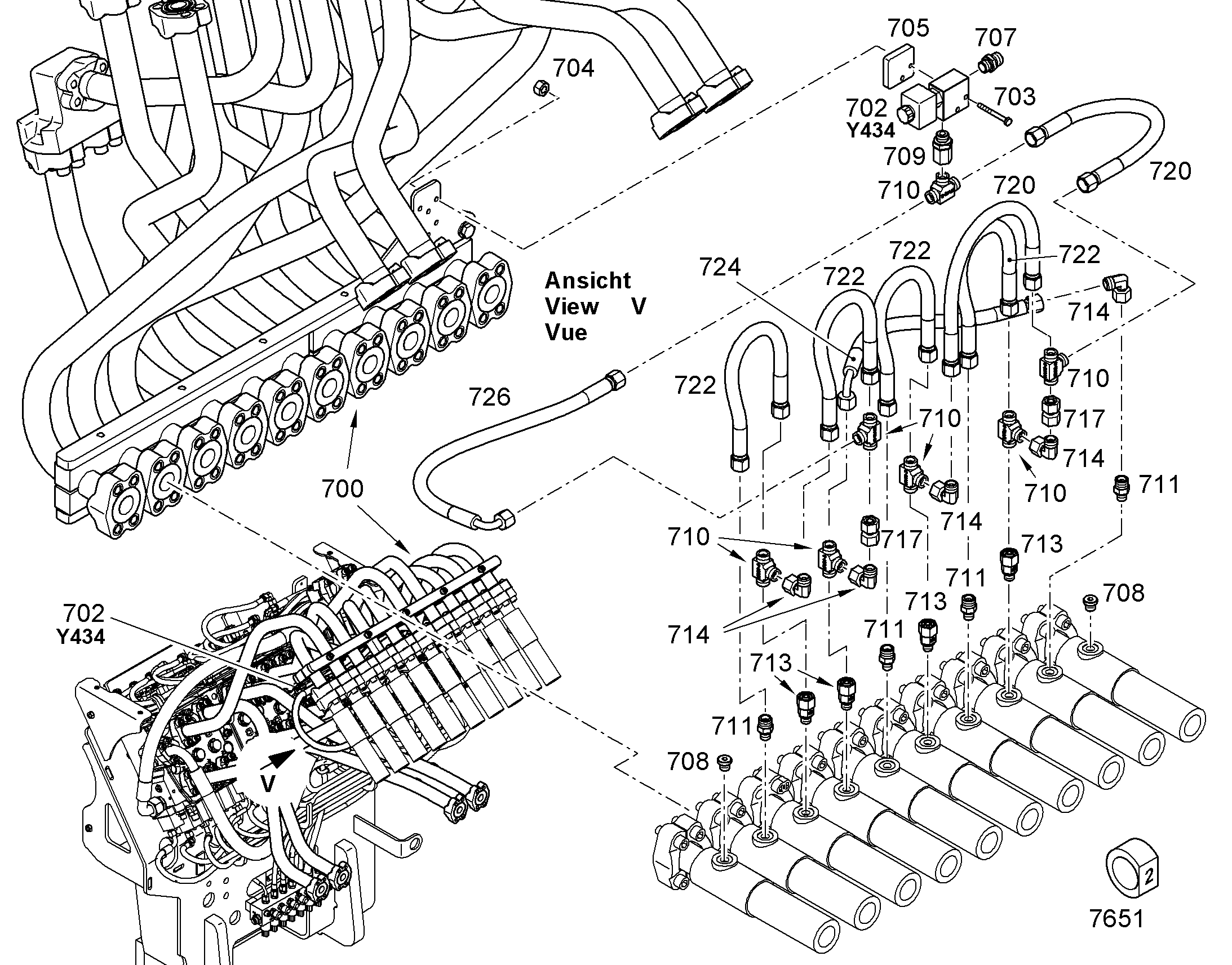 ЛИНИЯ НАПОРНАЯ 11732449 LIEBHERR