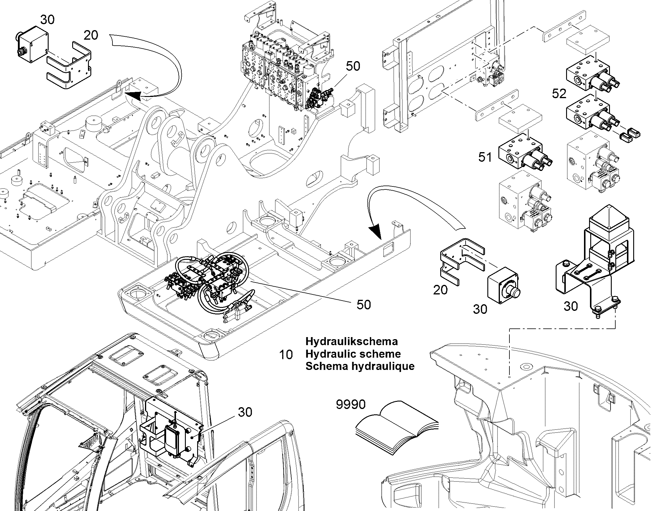 ПЕРЕОБОРУД. ПОВОР. ПЛАТФОРМЫ 12412409 LIEBHERR