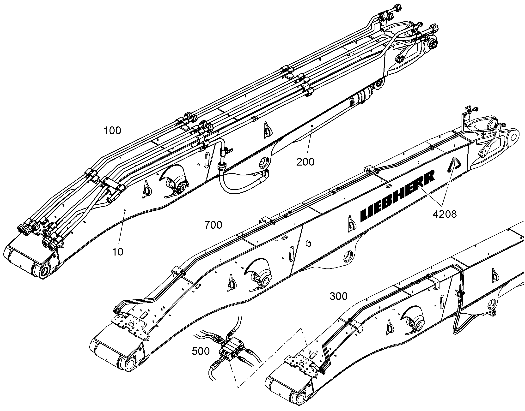ПРОВОДКА ПРИВОД МЕХ. ПОВОРОТА 12414352 LIEBHERR