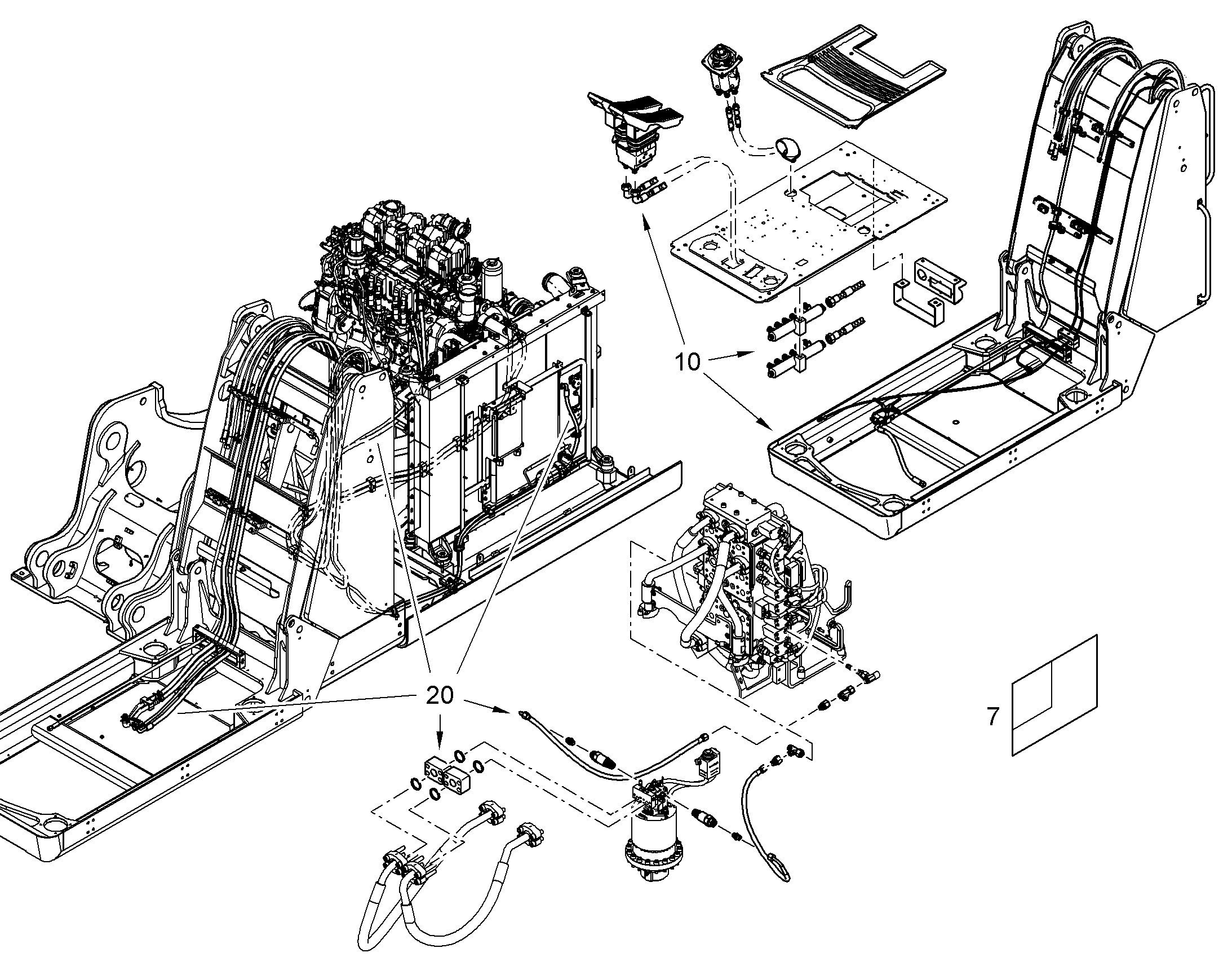 СХЕМА ГИДРАВЛИКИ 12402301 LIEBHERR