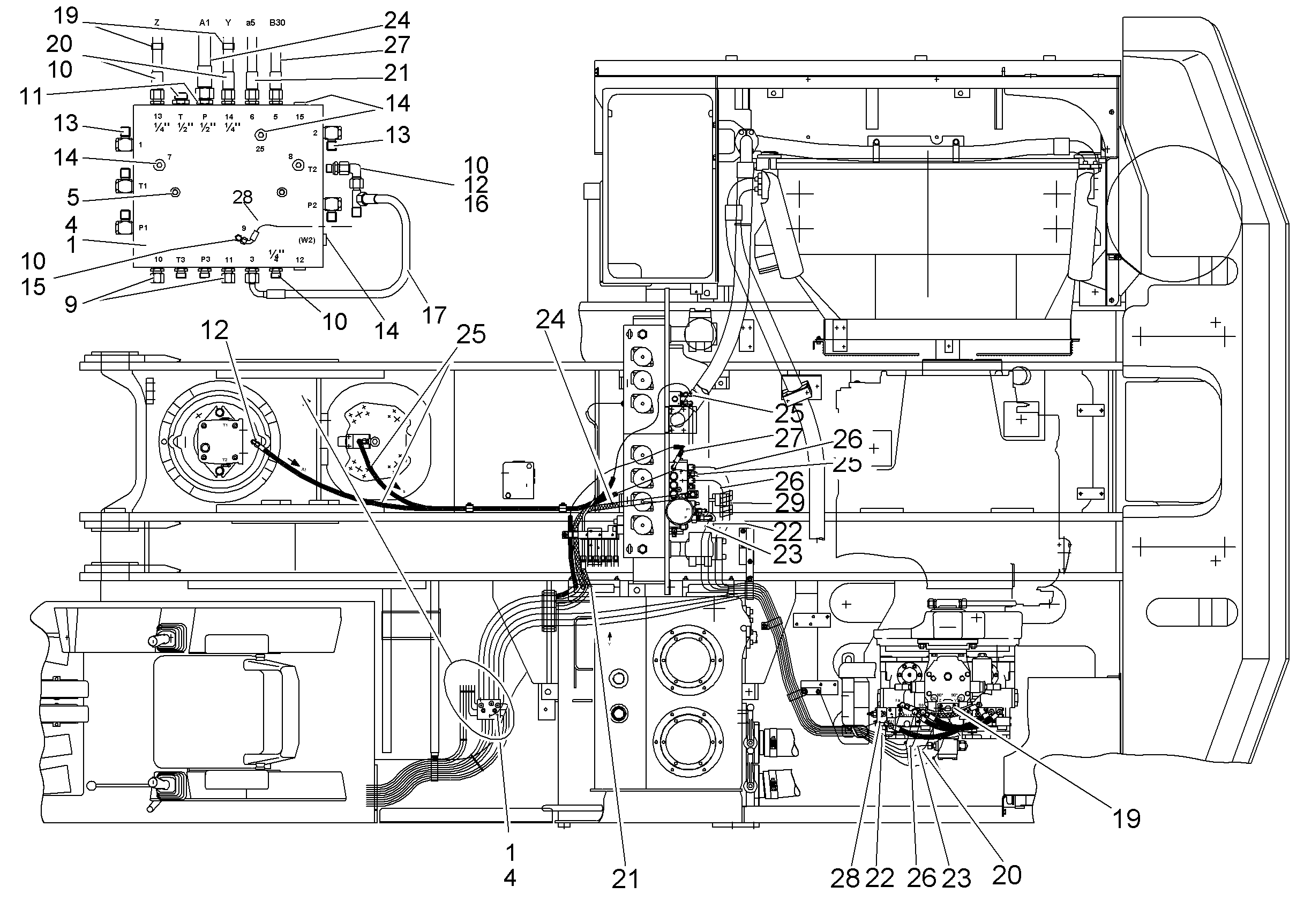 ГИДРАВЛИКА ДЛЯ СЪЕМА БАЛЛАСТ 9945262 LIEBHERR