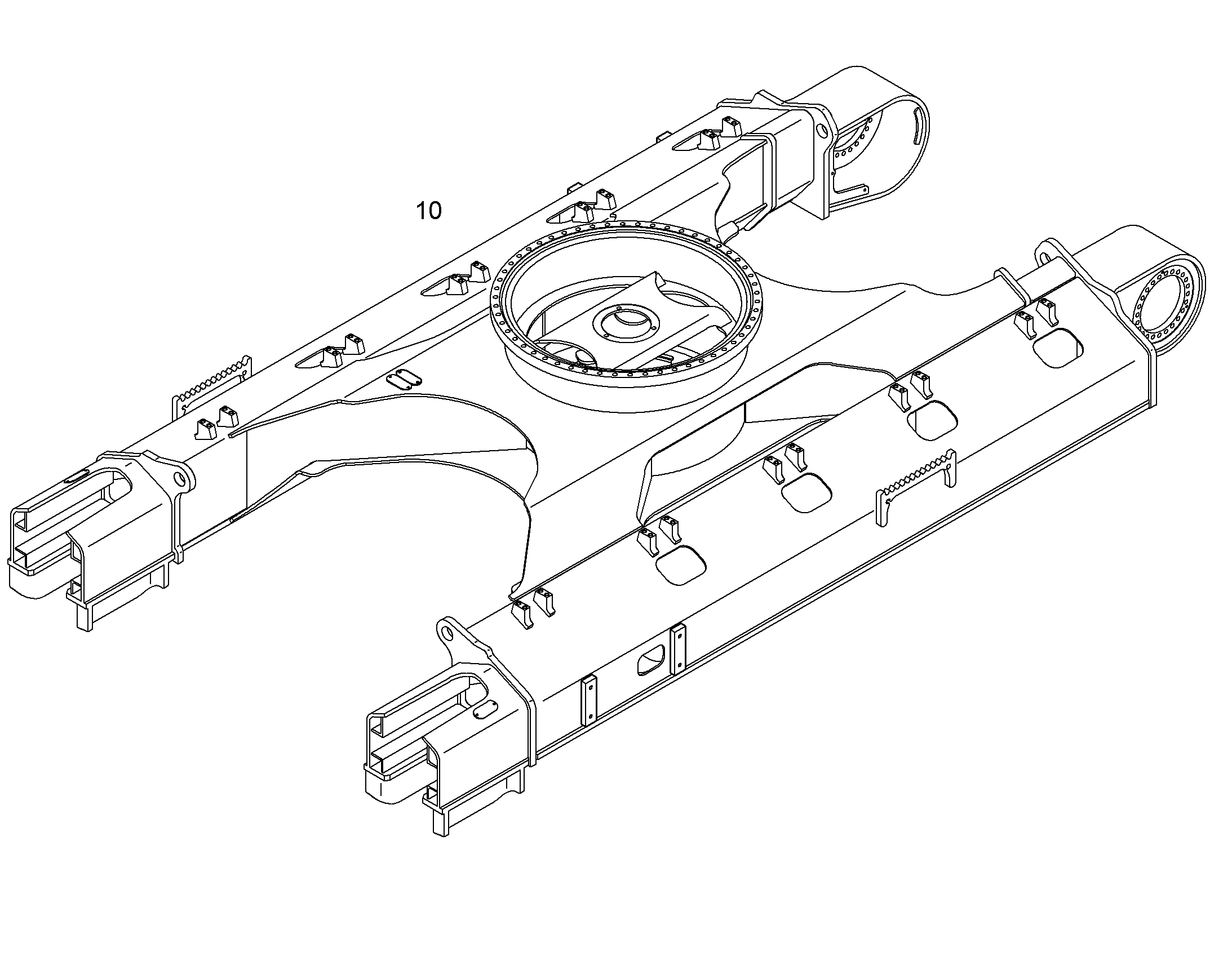 MODIFICATION UNDERCARRIAGE STB 12420603 LIEBHERR