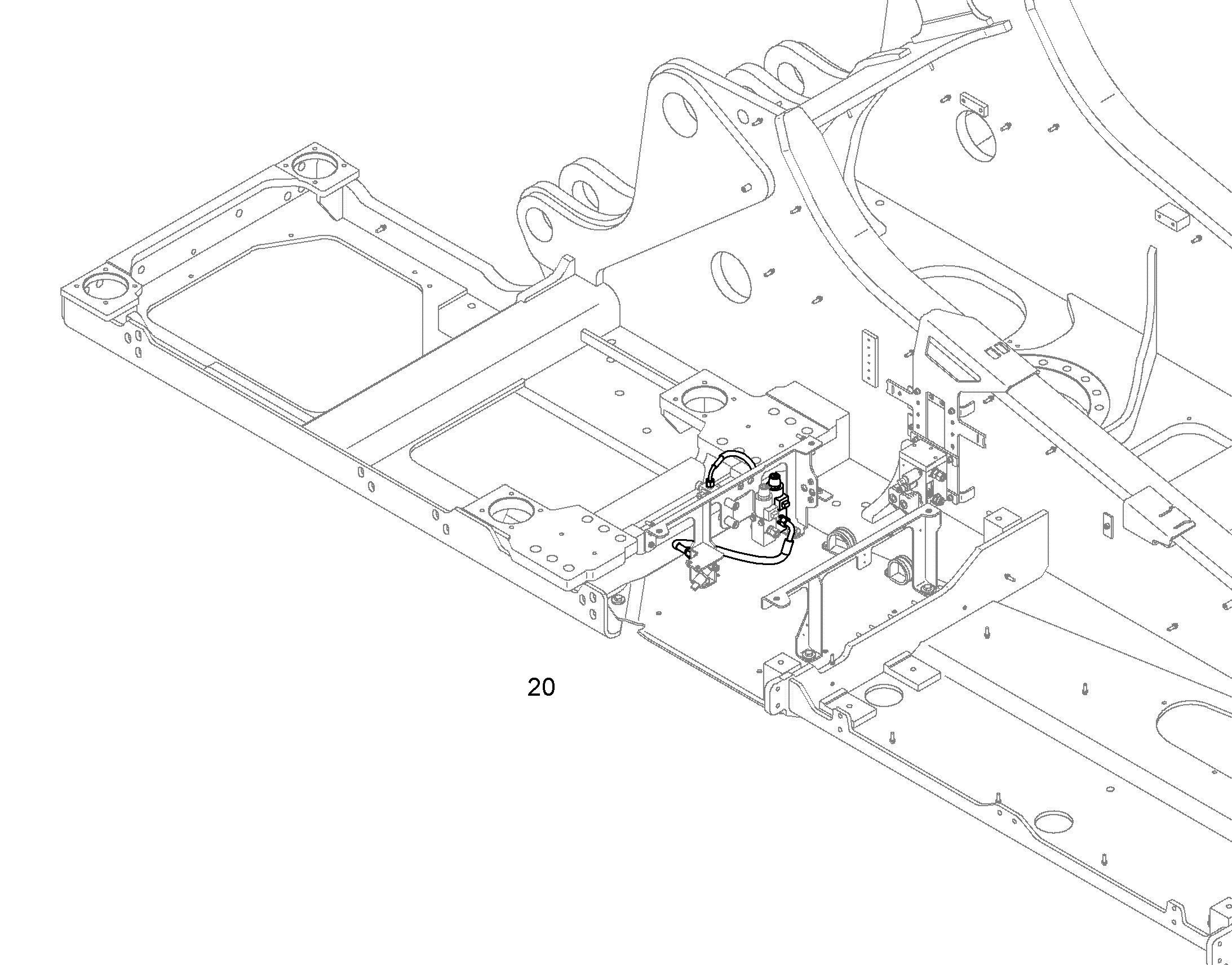 МОНТАЖНЫЕ ЧАСТИ ШАССИ R946 12422671 LIEBHERR