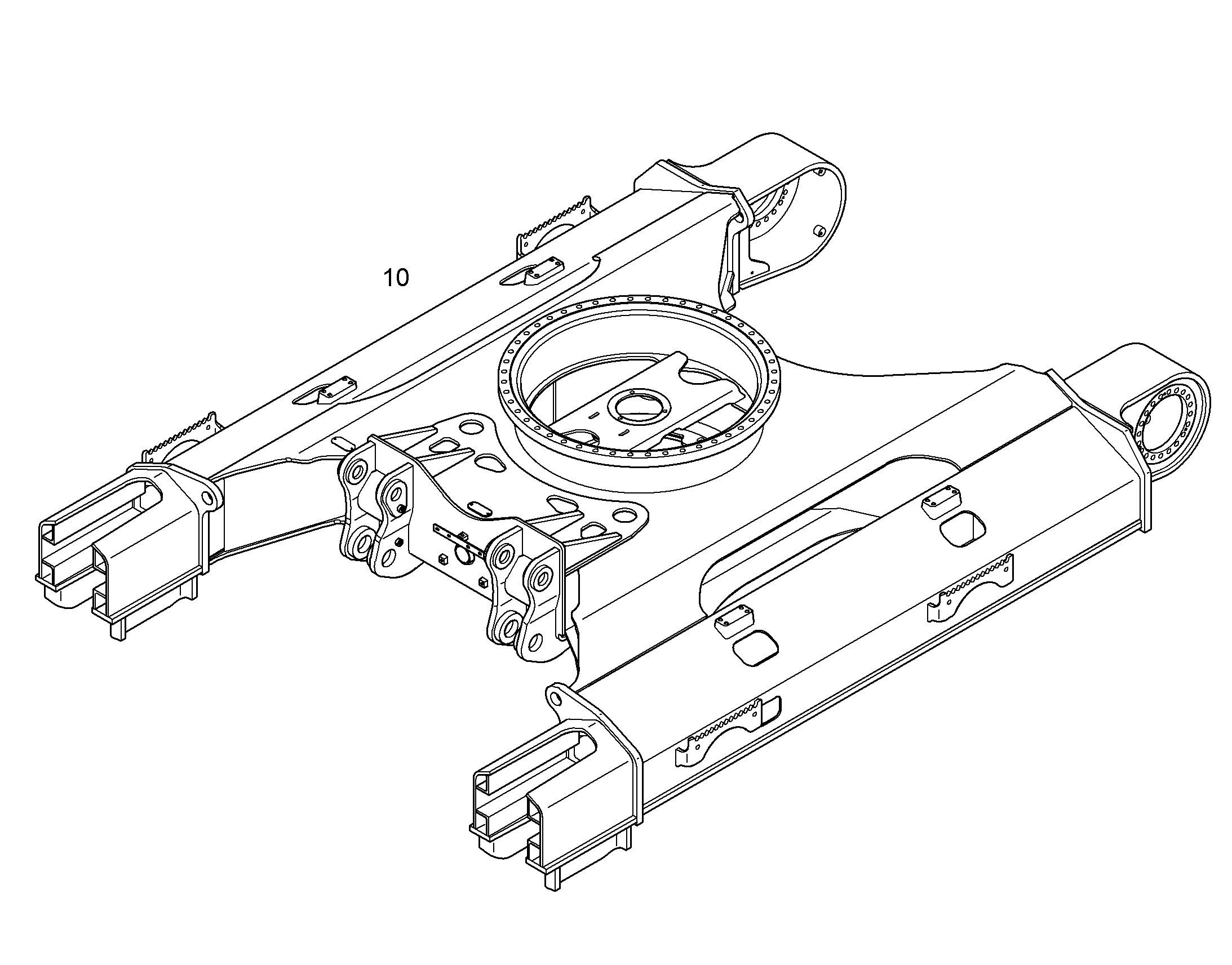 НИЖНЯЯ ТЕЛЕЖКА В СБОРЕ 12415557 LIEBHERR
