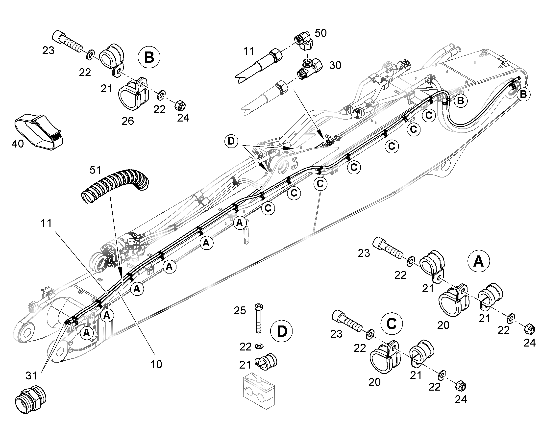 ШЛАНГ 12X3950 11698827 LIEBHERR